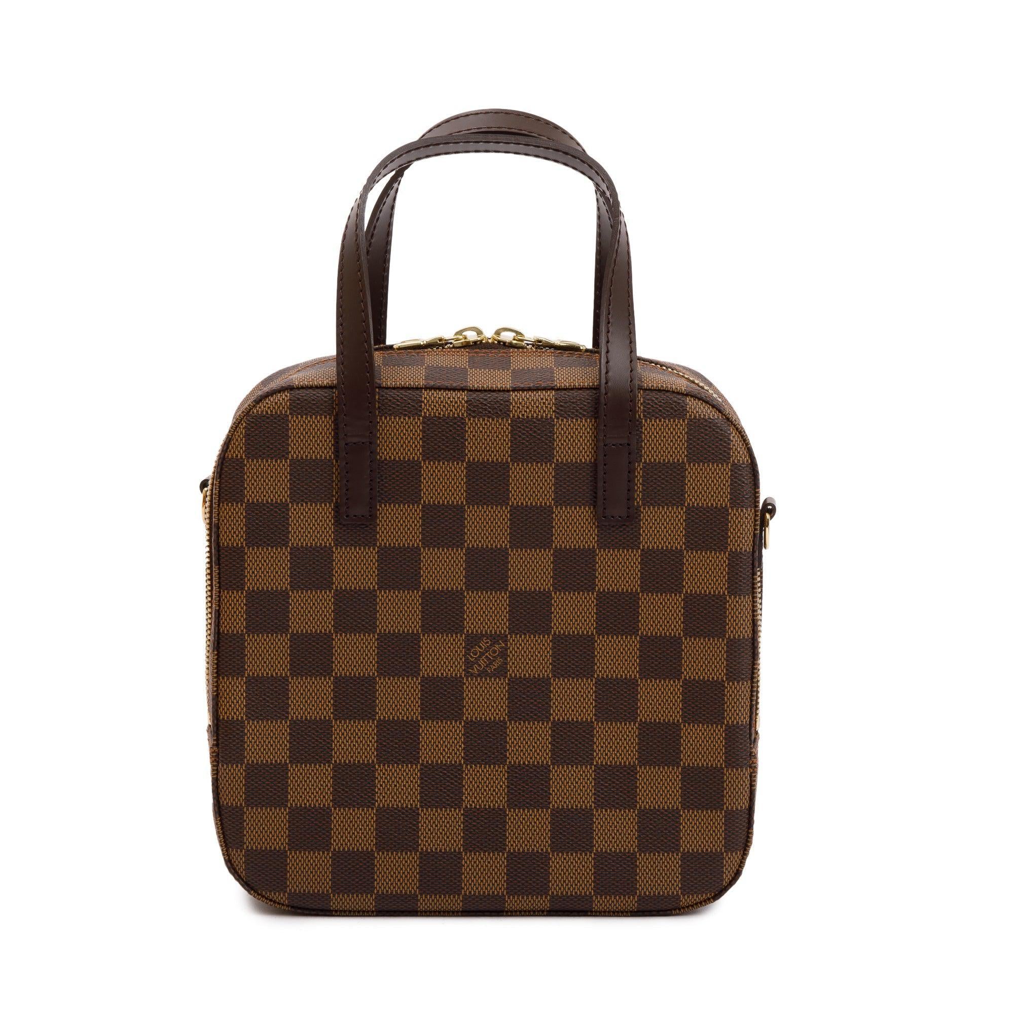 Louis Vuitton Damier Ebene Spontini Bag w/ Strap & Box