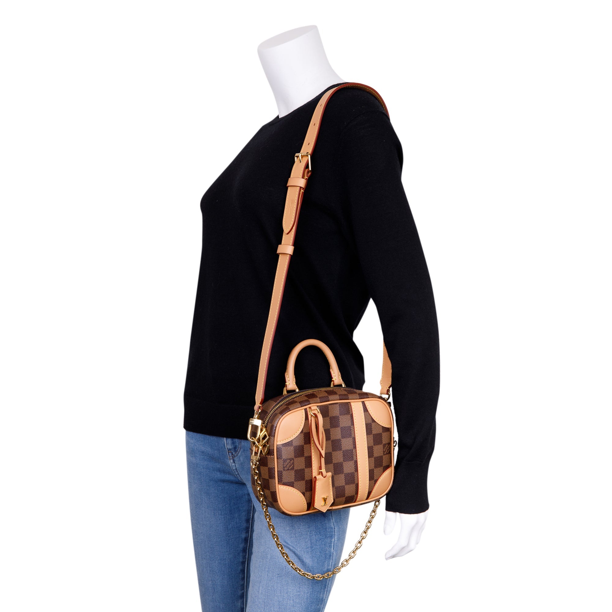 Louis Vuitton Damier Ebene Valisette Souple BB w/ Strap