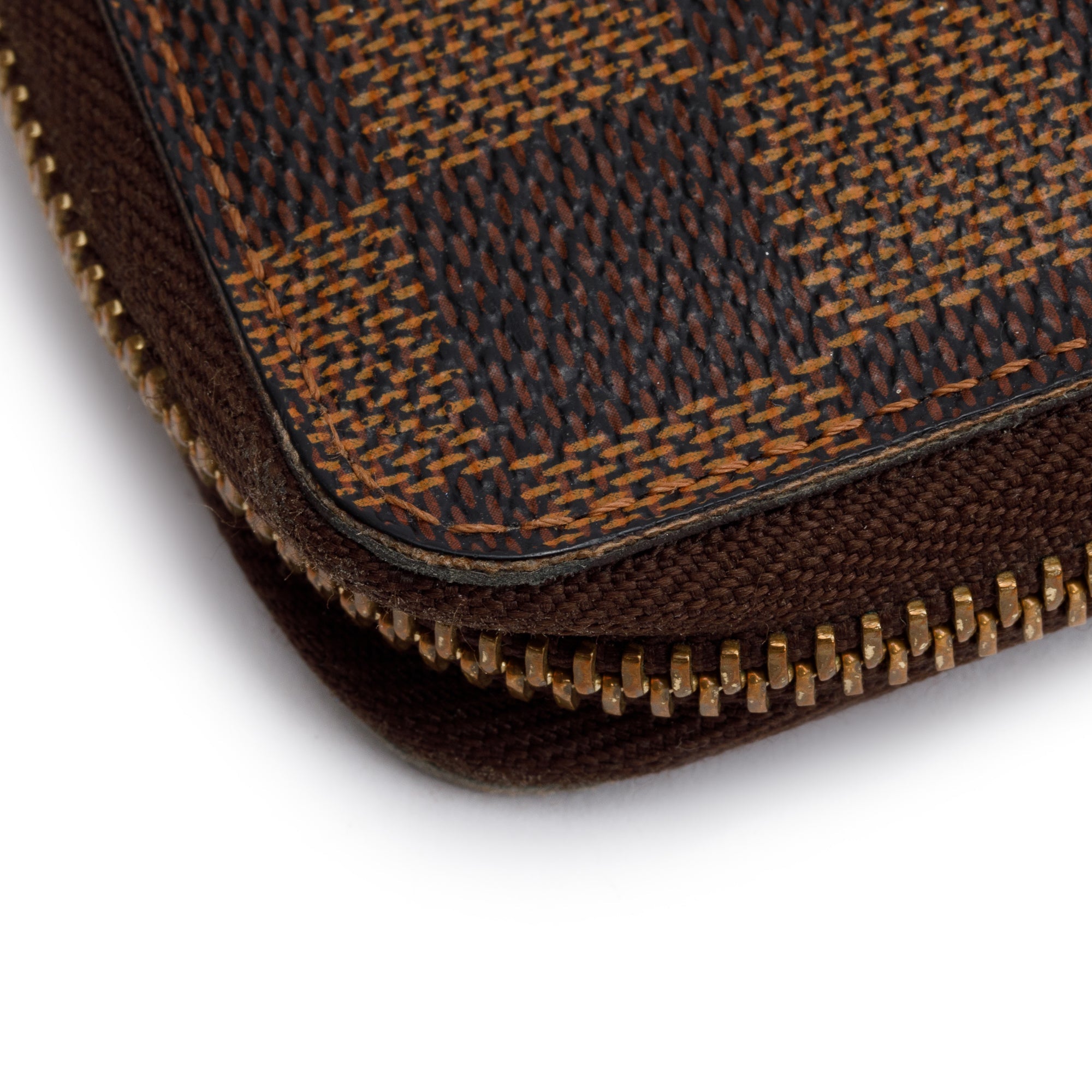 Louis Vuitton Damier Ebene Zippy Compact Wallet w/ Box & Receipt