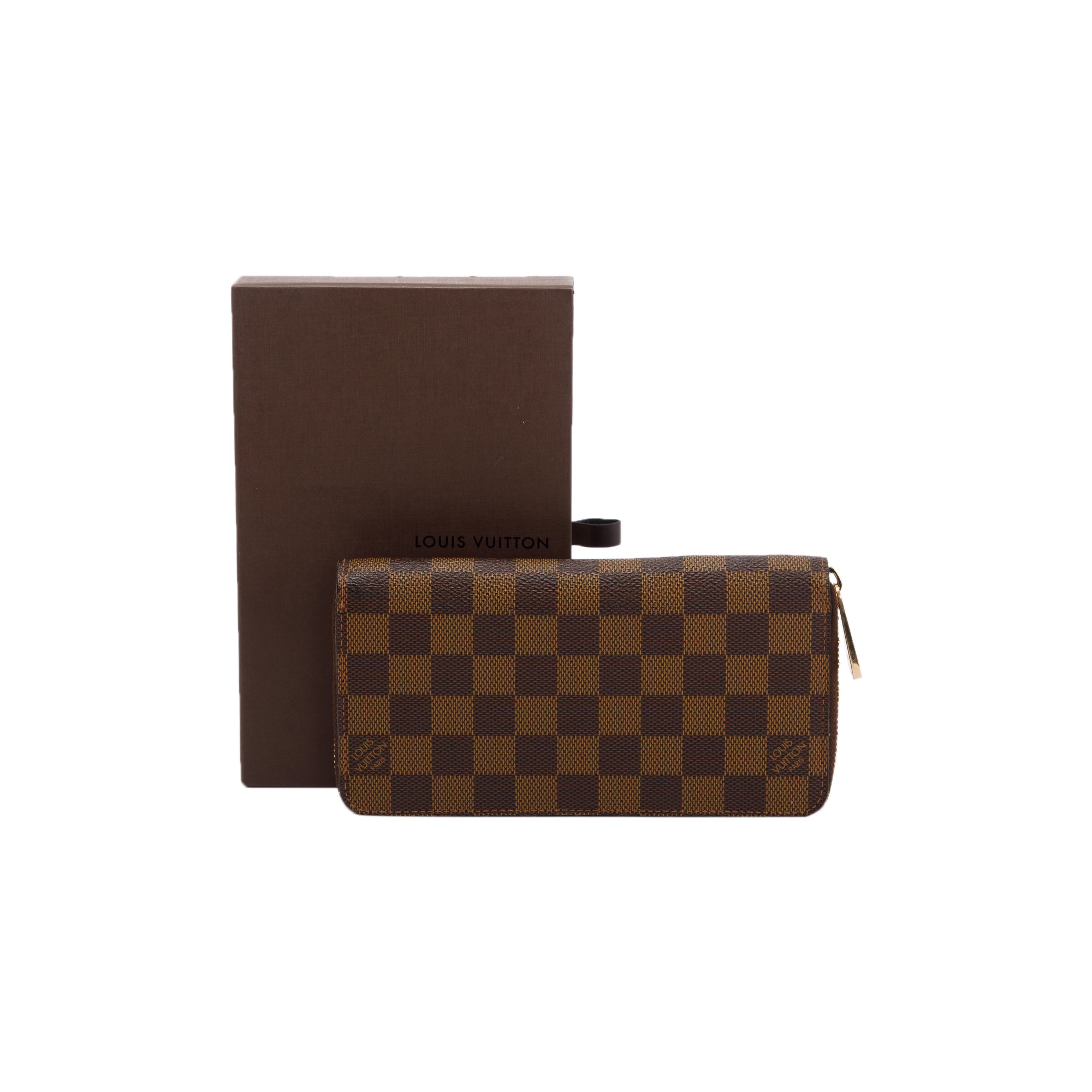 Louis Vuitton Damier Ebene Zippy Wallet w/ Box