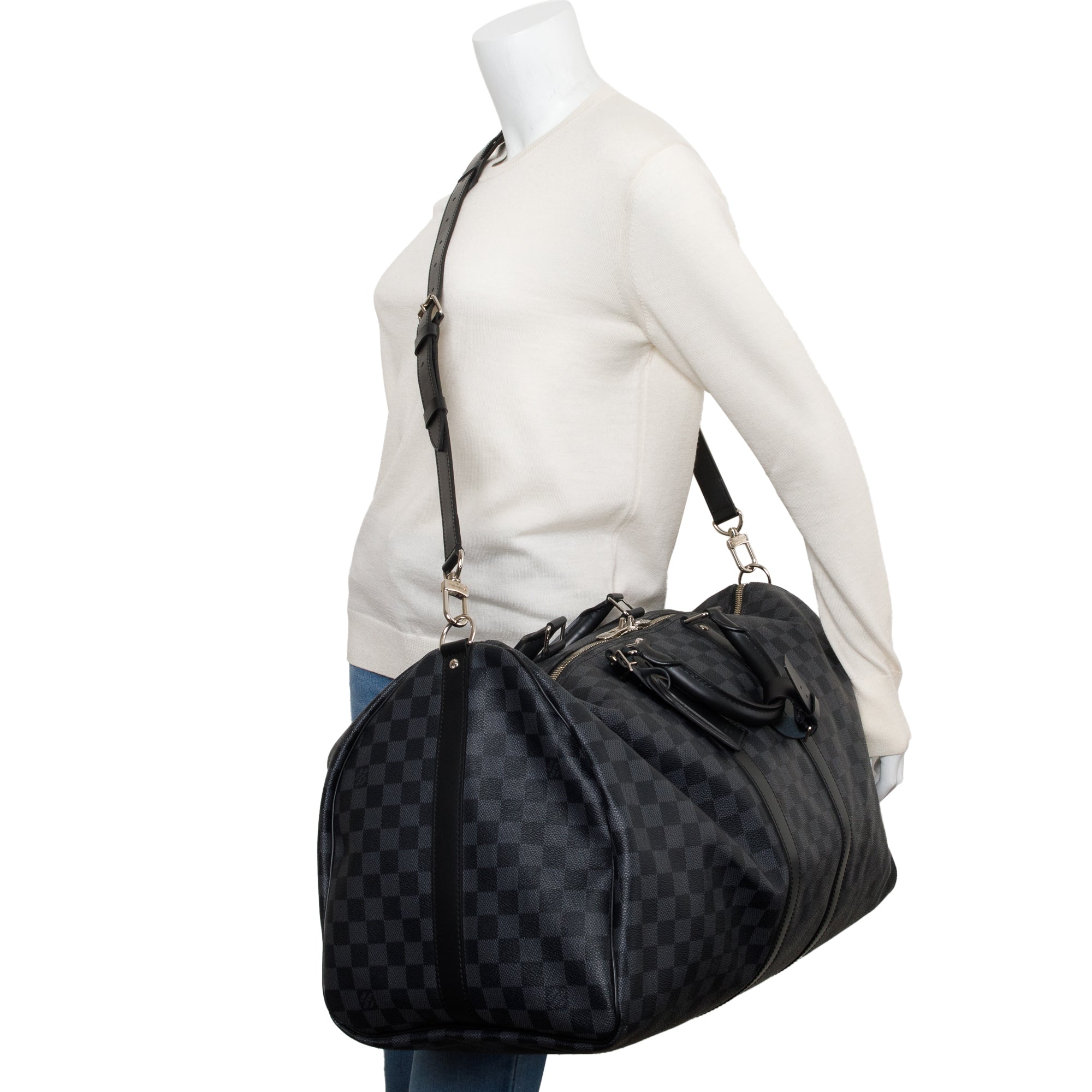 Louis Vuitton Damier Graphite Keepall Bandouliere 55