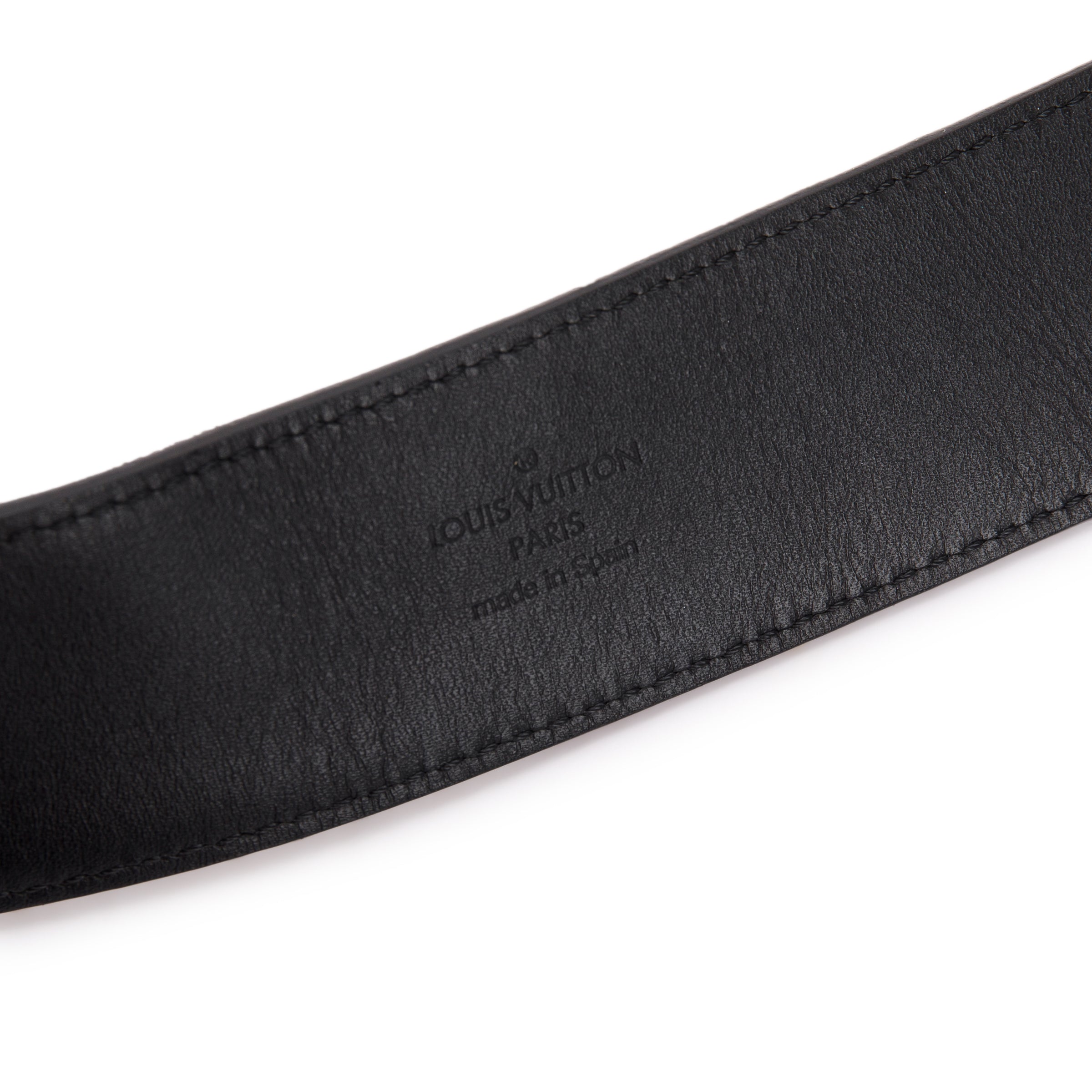 Louis Vuitton Damier Graphite LV Initiales 40MM Belt, Size 85 34