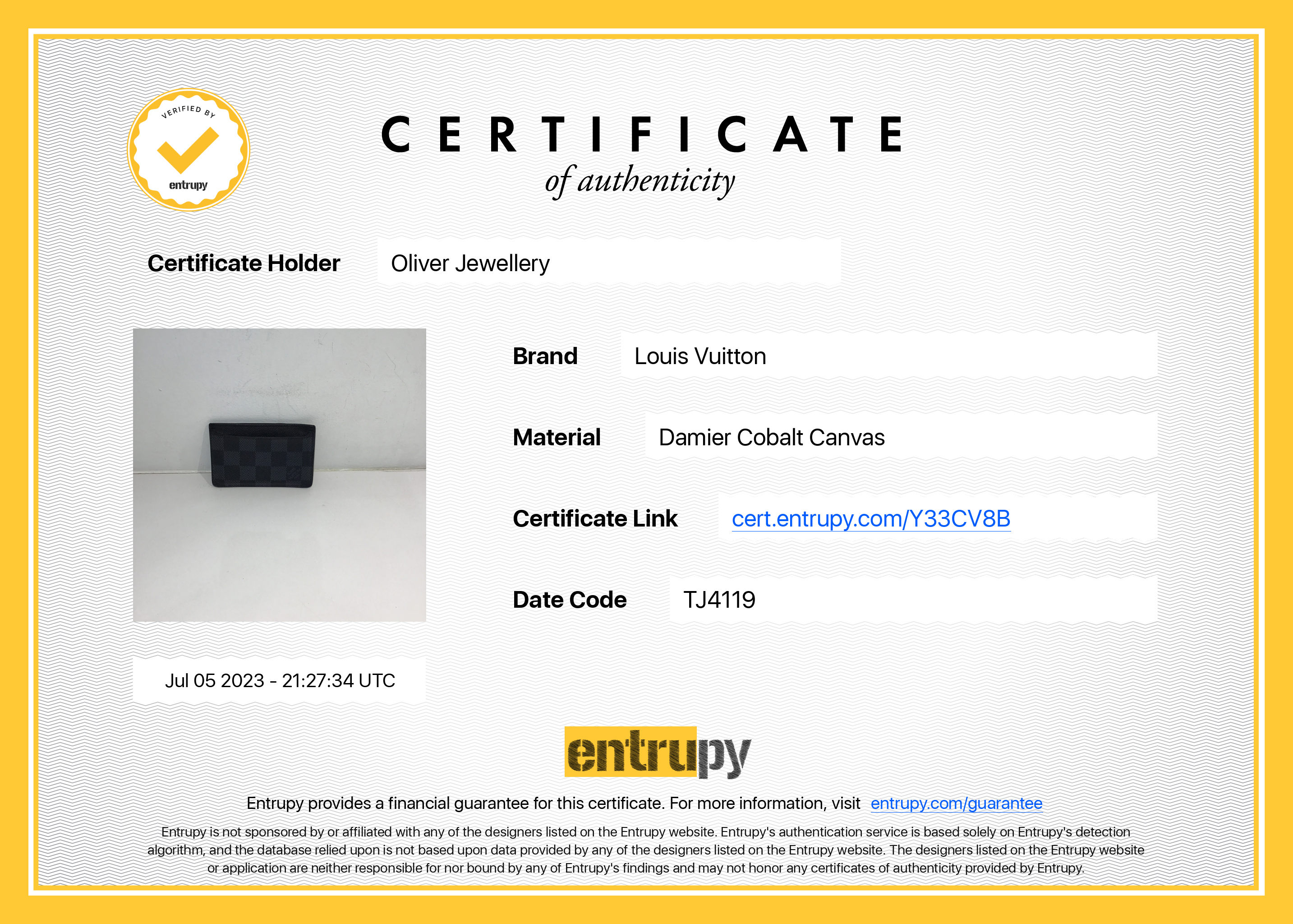 Louis Vuitton Damier Graphite Neo Card Holder