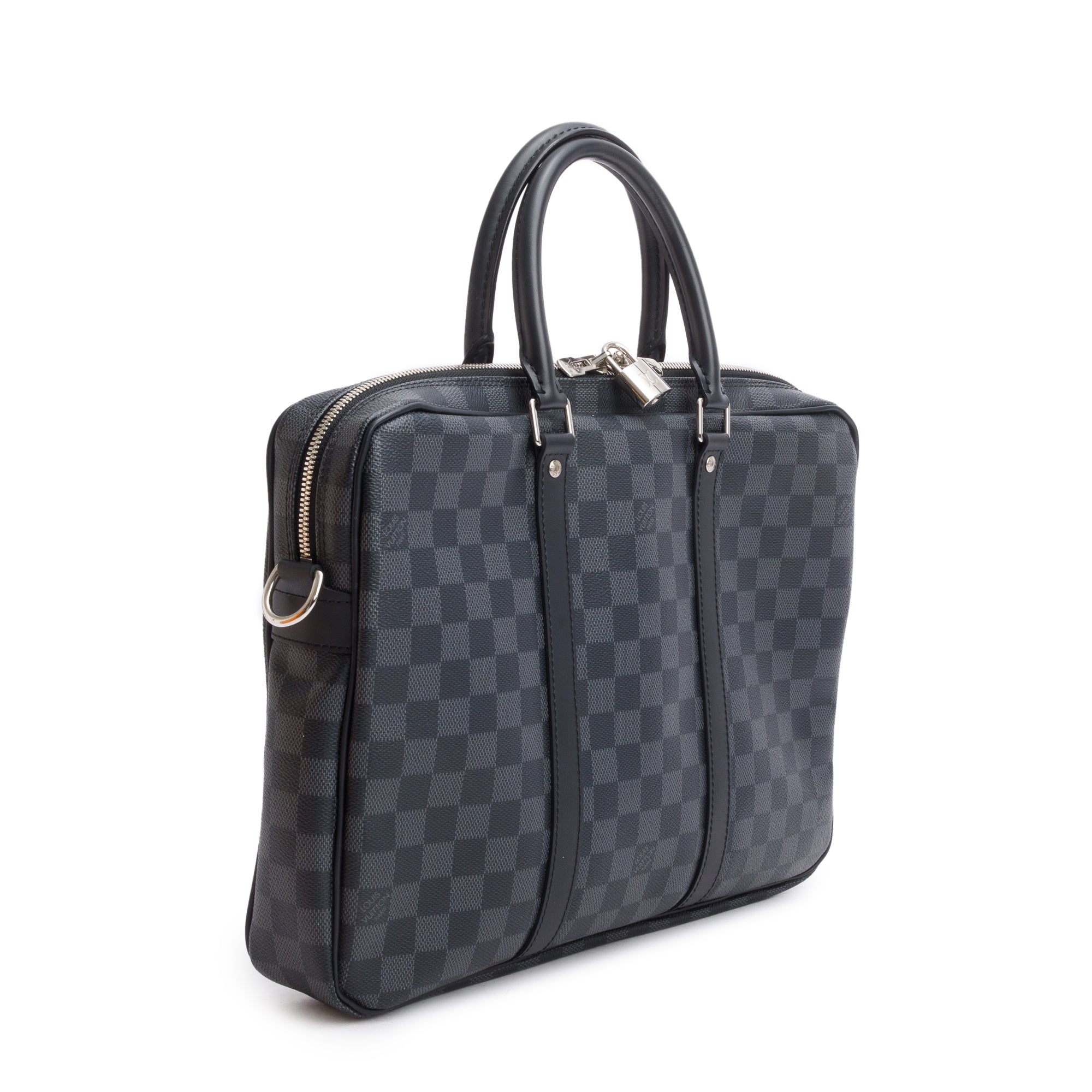 Louis Vuitton Damier Graphite Porte-Documents Voyage PM w/ Strap & Box