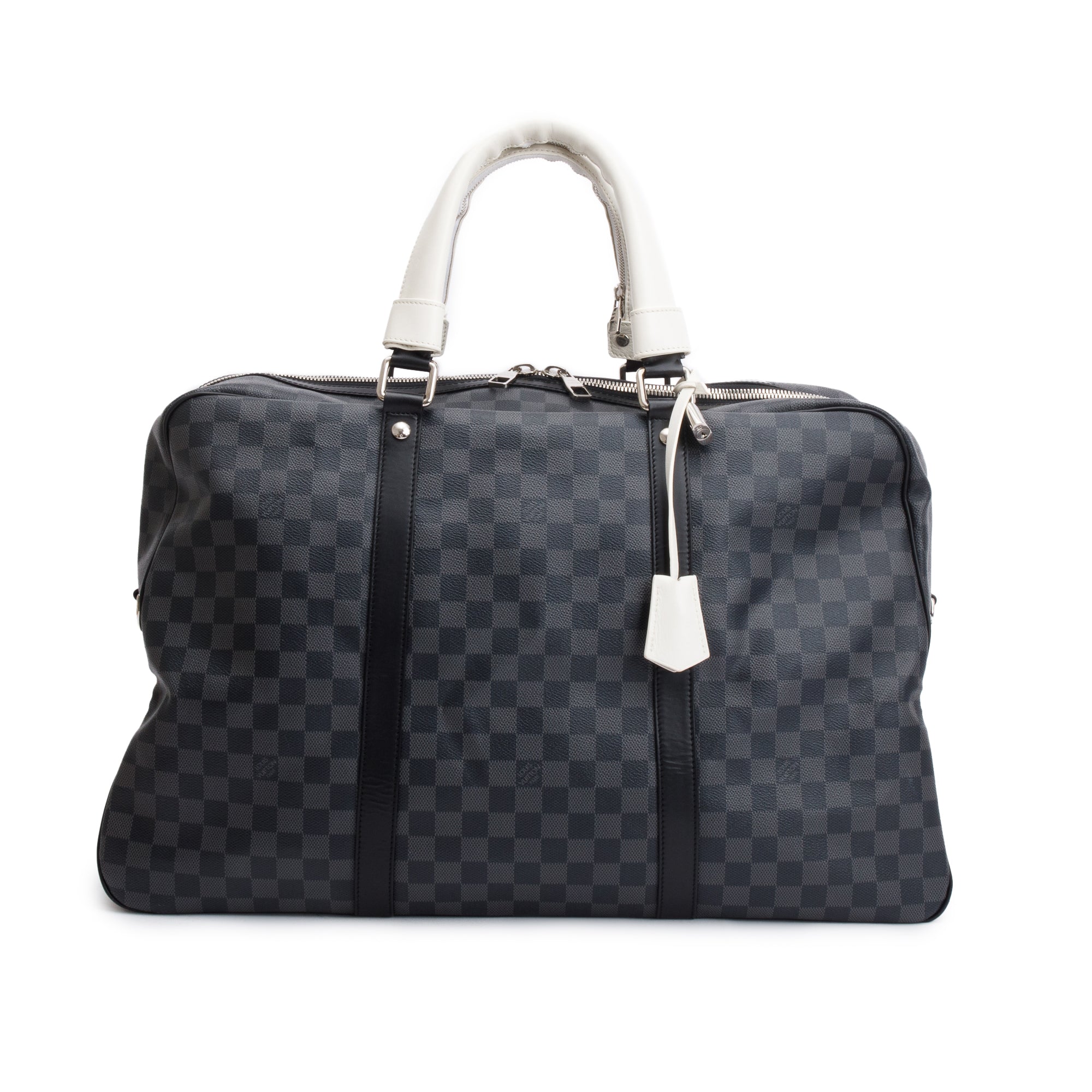 Louis Vuitton Damier Graphite Sac De Voyage Weekender Bag w/ Strap