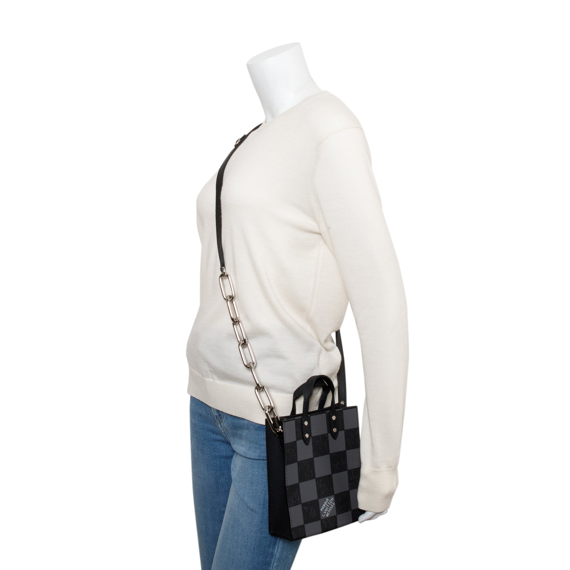 Louis Vuitton Damier Graphite Sac Plat XS w/ Strap