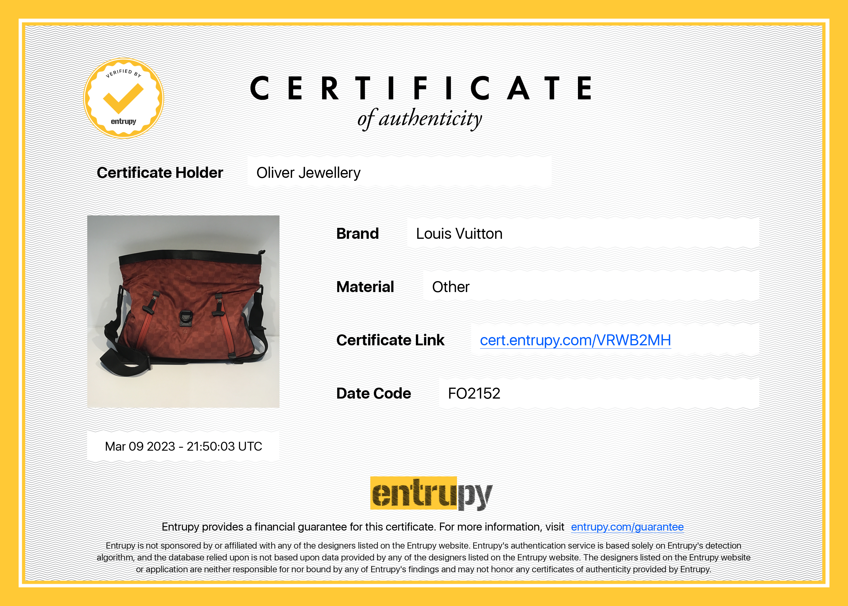 Louis Vuitton Damier Nylon LV Cup Solano Messenger Bag