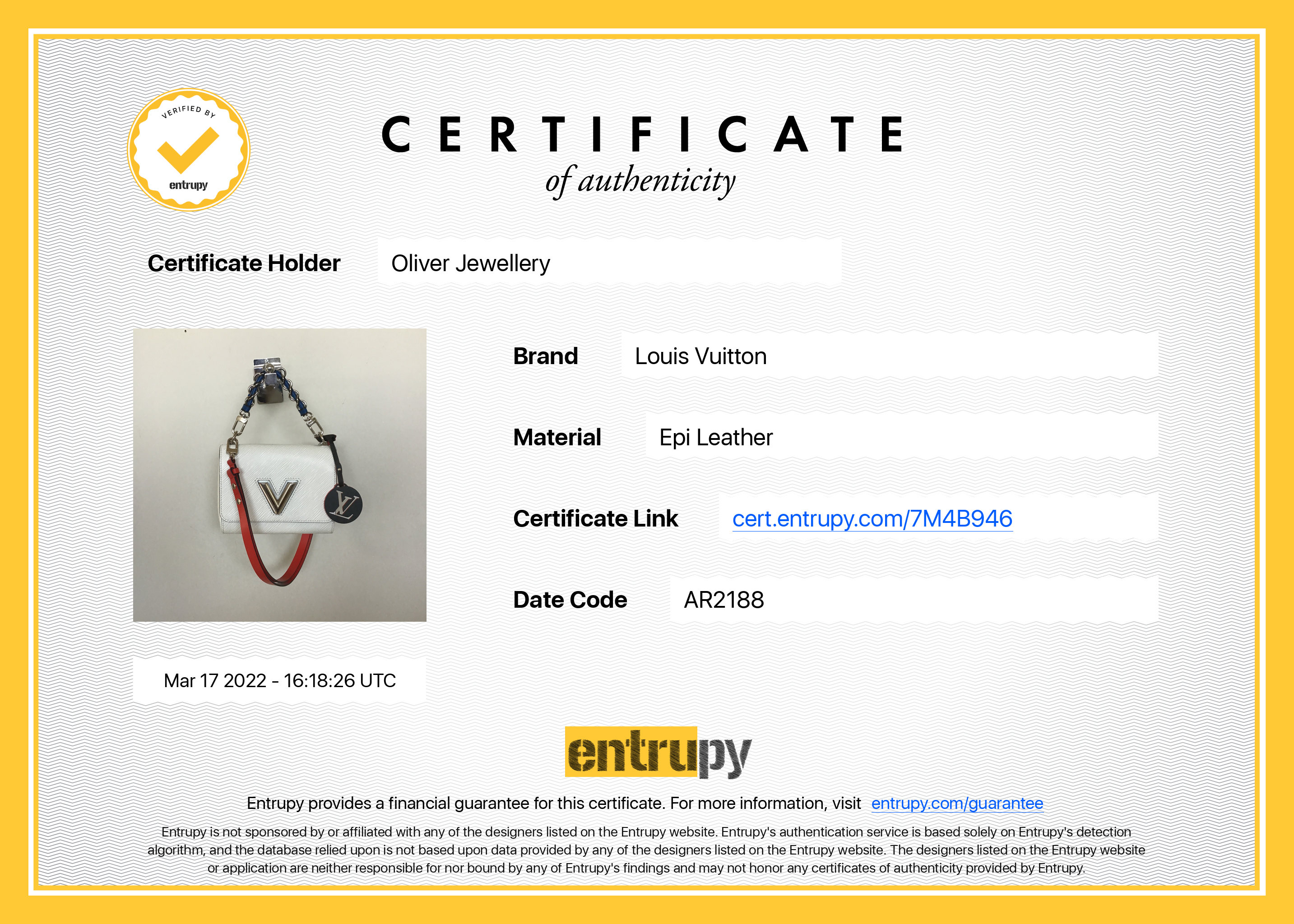 Louis Vuitton Epi Braided Handle Twist PM