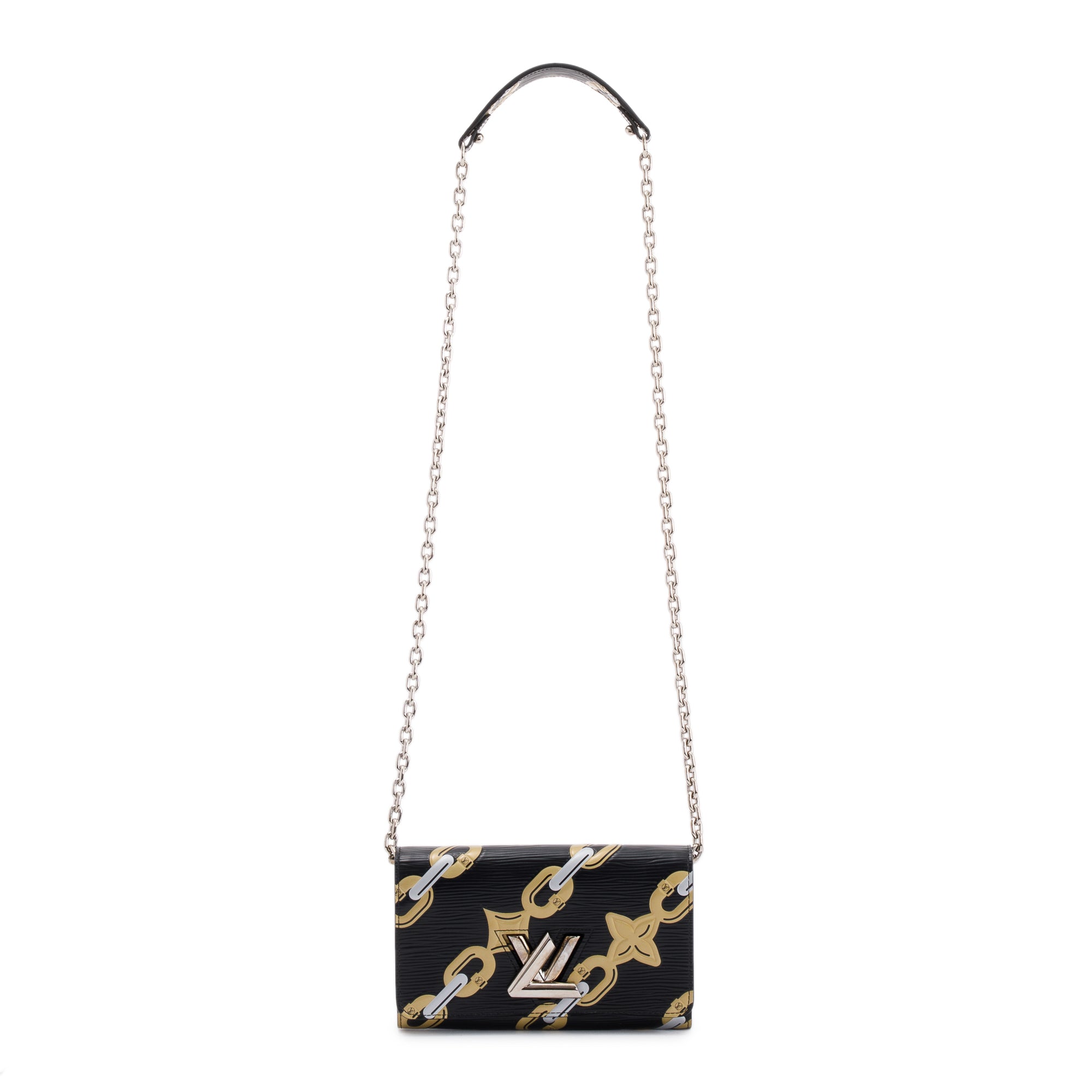 Louis Vuitton Epi Chain Flower Twist Chain Wallet