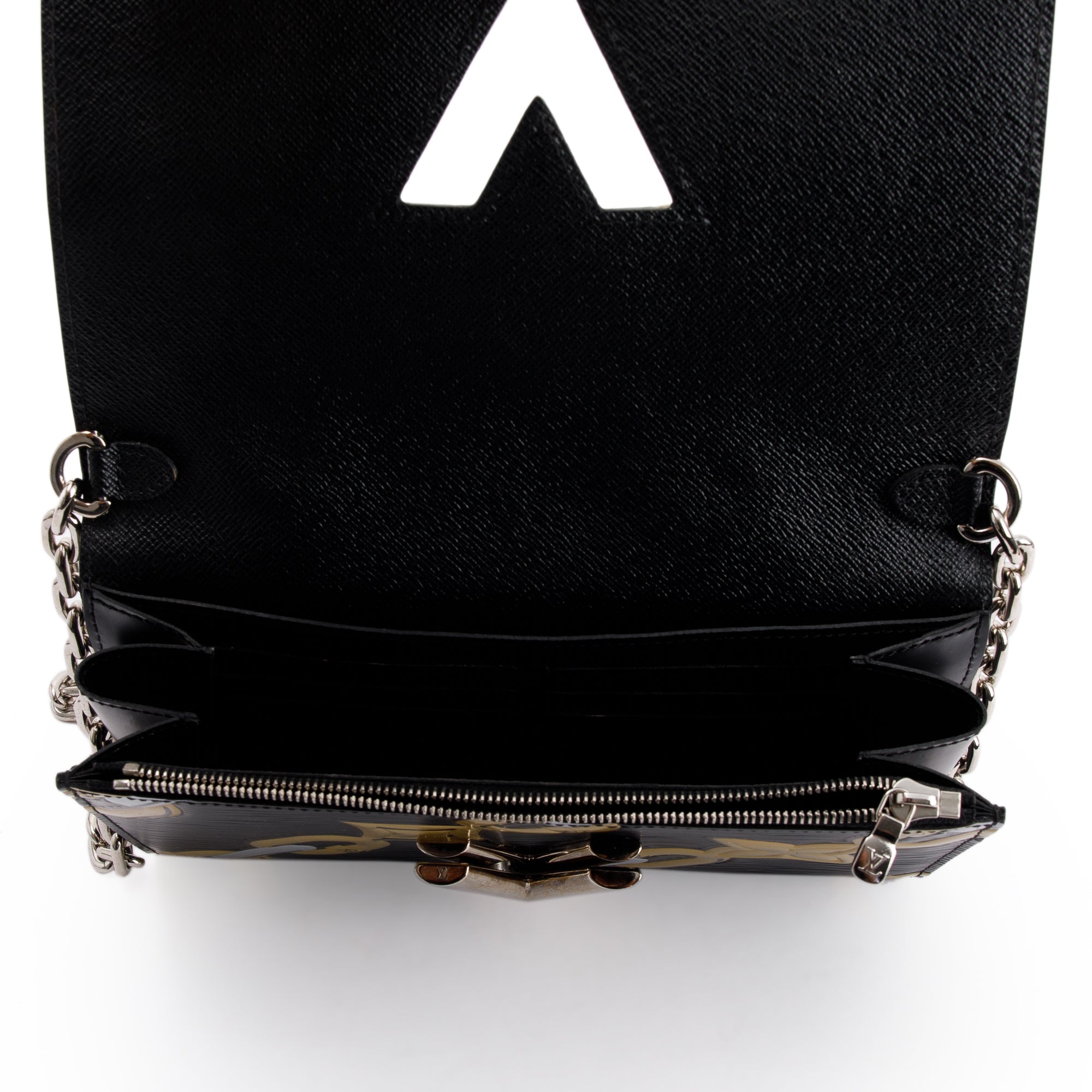 Louis Vuitton Epi Chain Flower Twist Chain Wallet