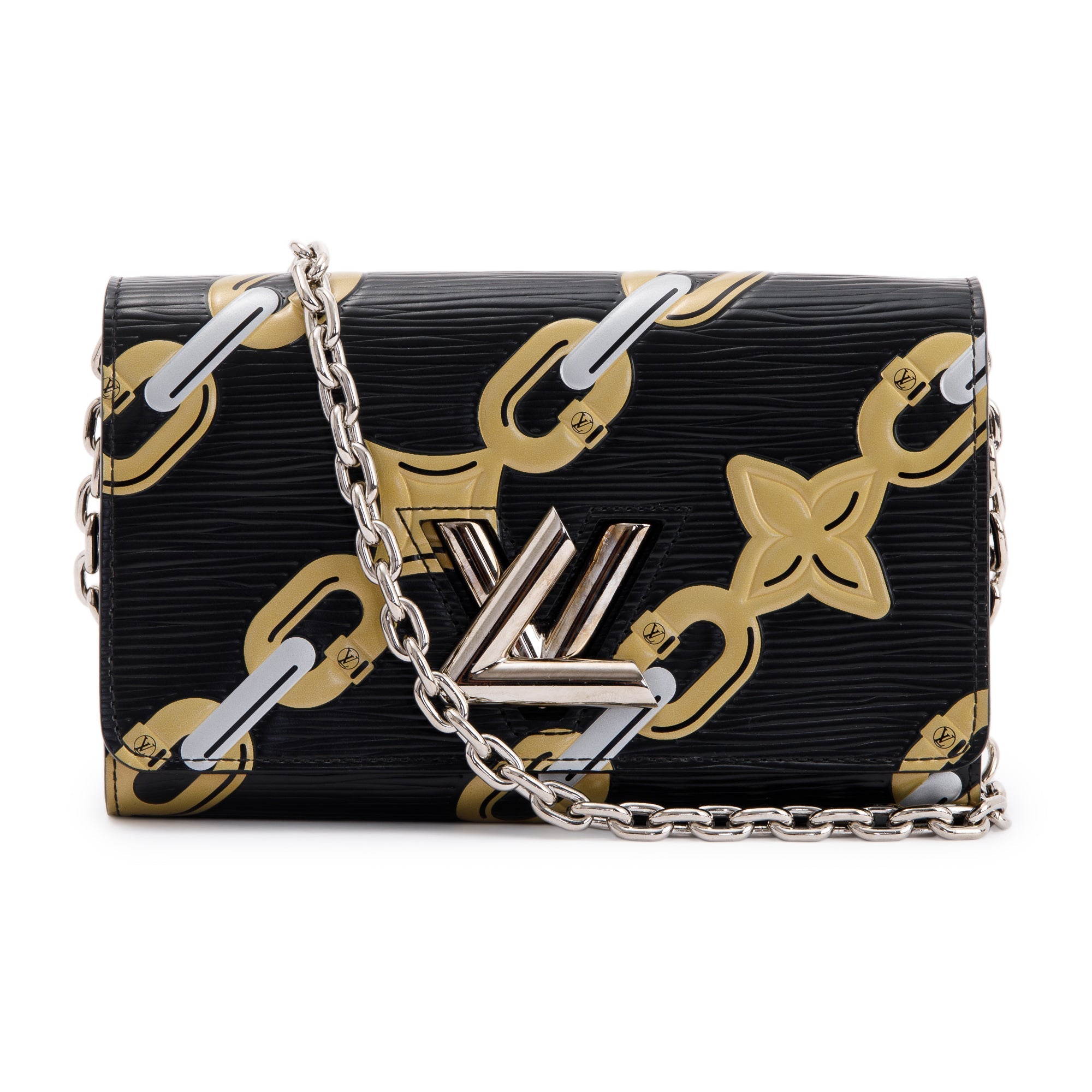 Louis Vuitton Epi Chain Flower Twist Chain Wallet