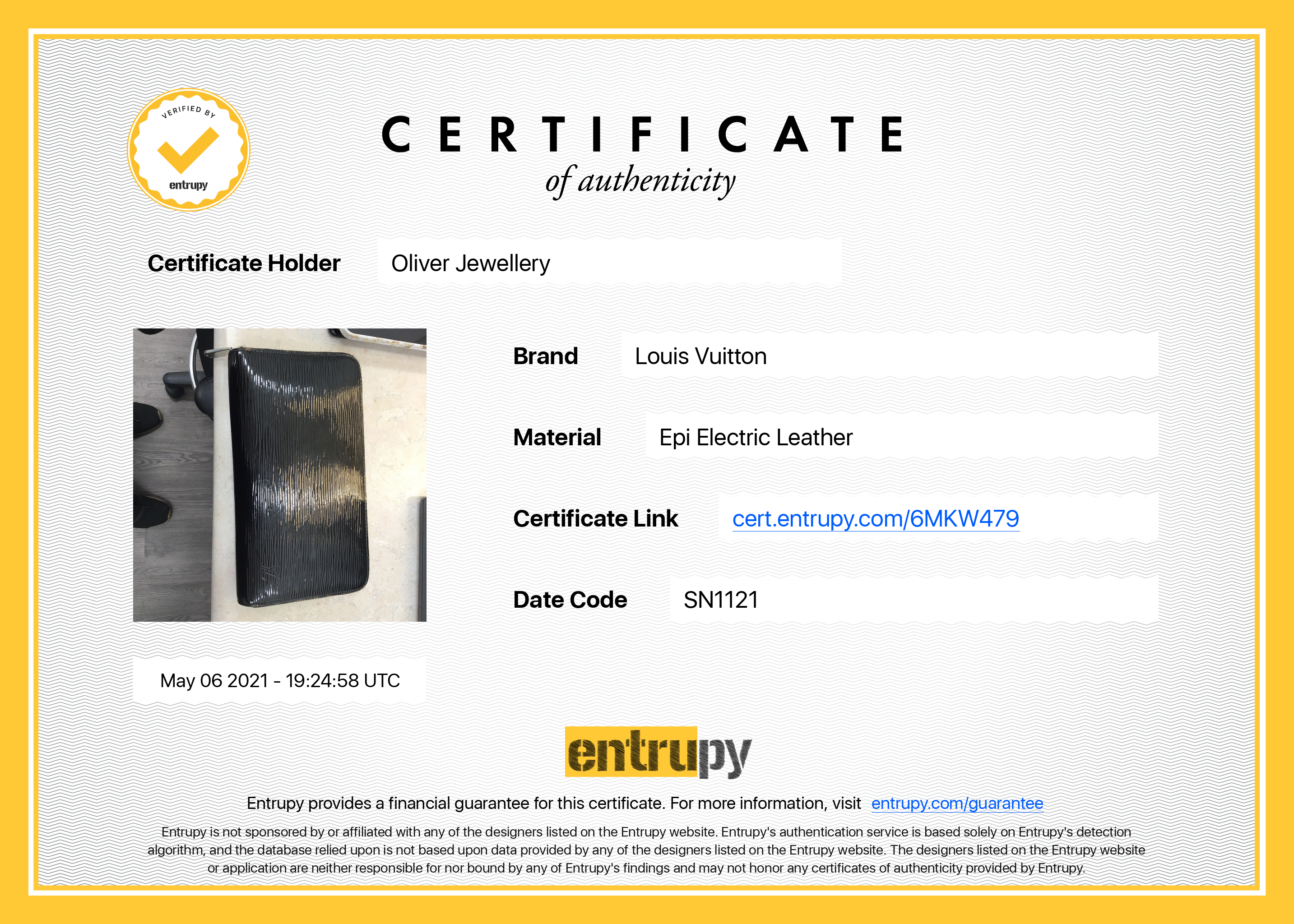 Louis Vuitton Epi Electric Zippy Organizer Wallet