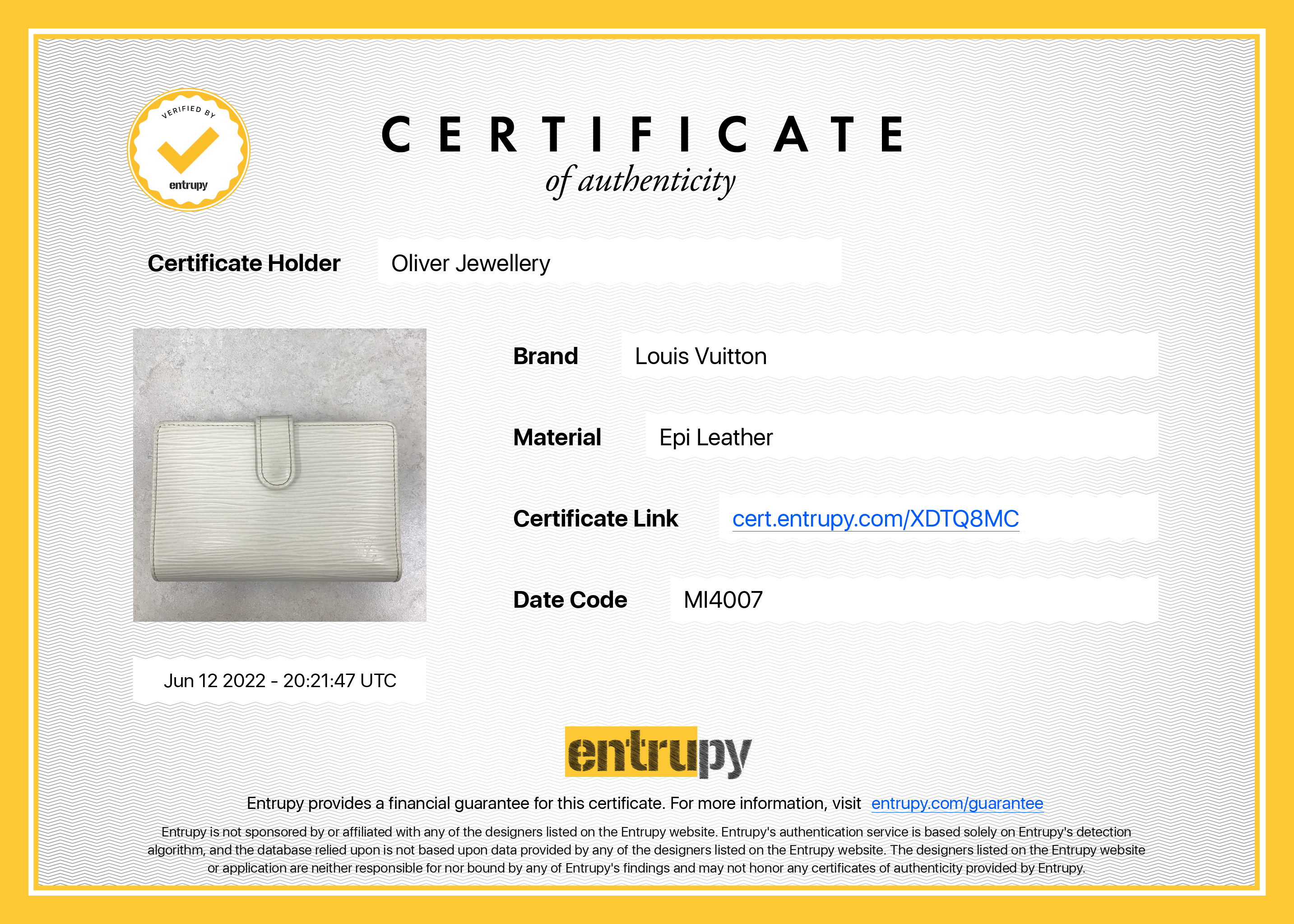 Louis Vuitton Epi Leather French Purse Wallet