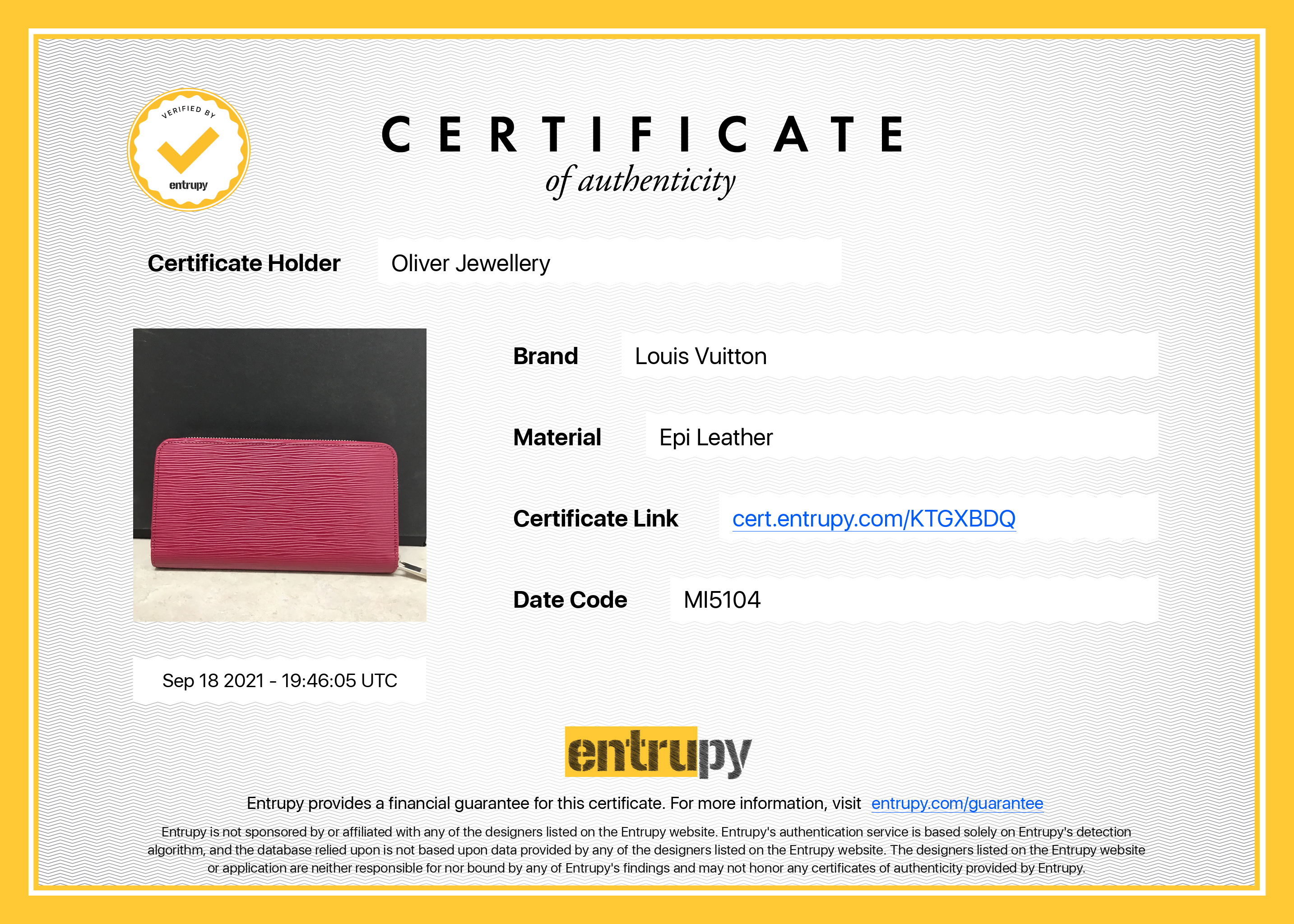 Louis Vuitton Epi Zippy Wallet w/ Box