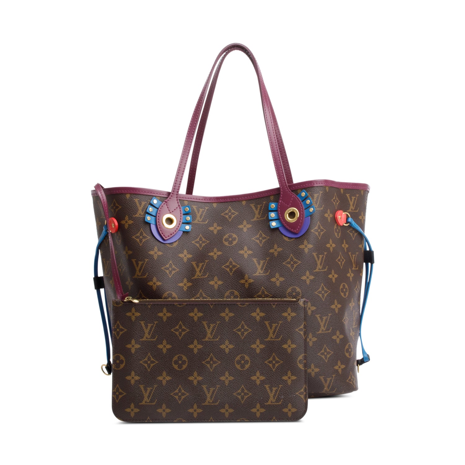 Louis Vuitton Flamingo Monogram Totem Neverfull MM w/ Pouch