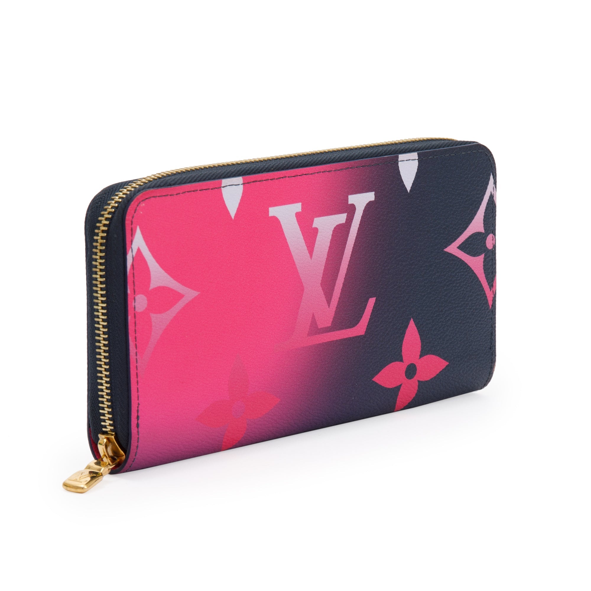 Louis Vuitton Giant Midnight Fuchsia Monogram Spring in the City Zippy Wallet w/ Box