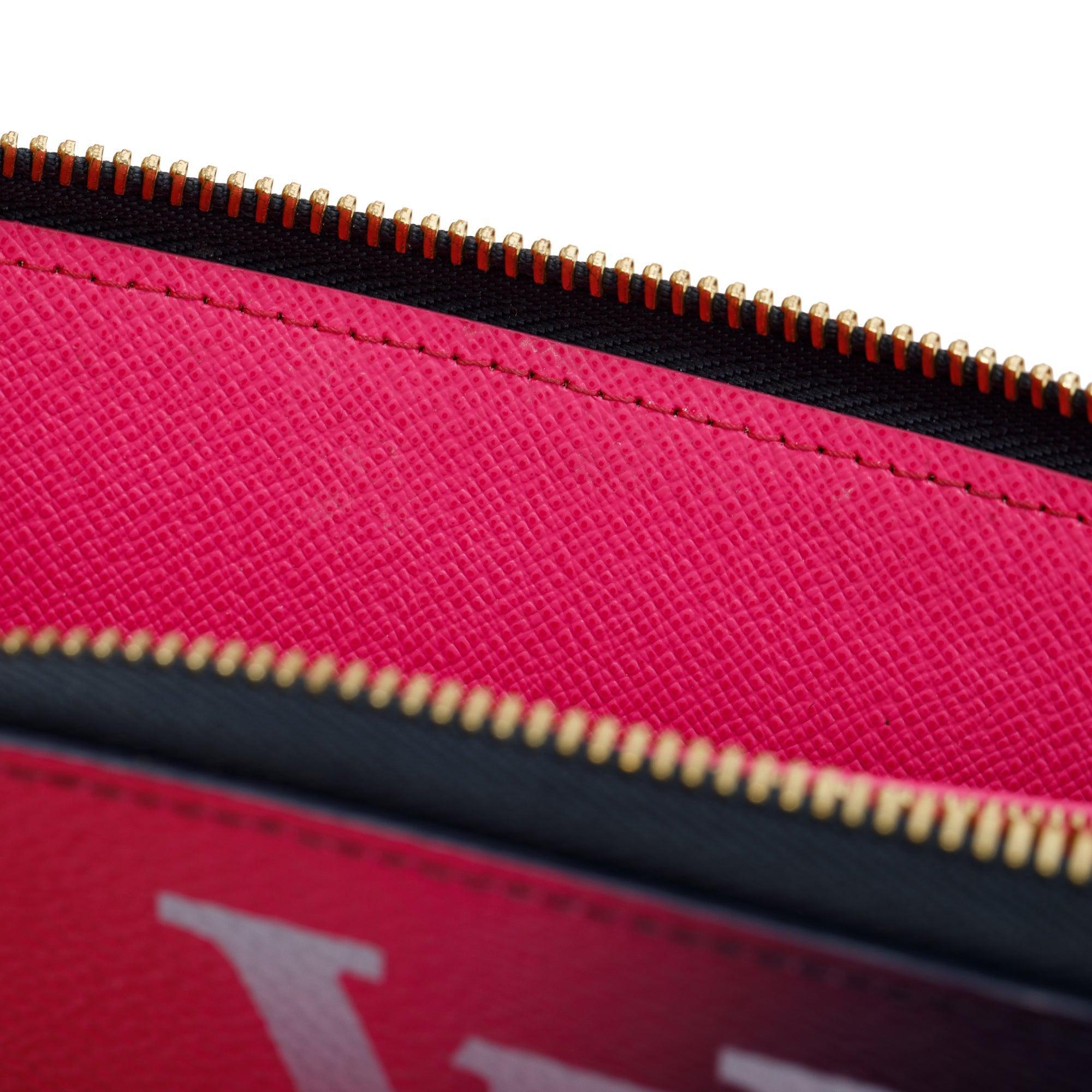 Louis Vuitton Giant Midnight Fuchsia Monogram Spring in the City Zippy Wallet w/ Box