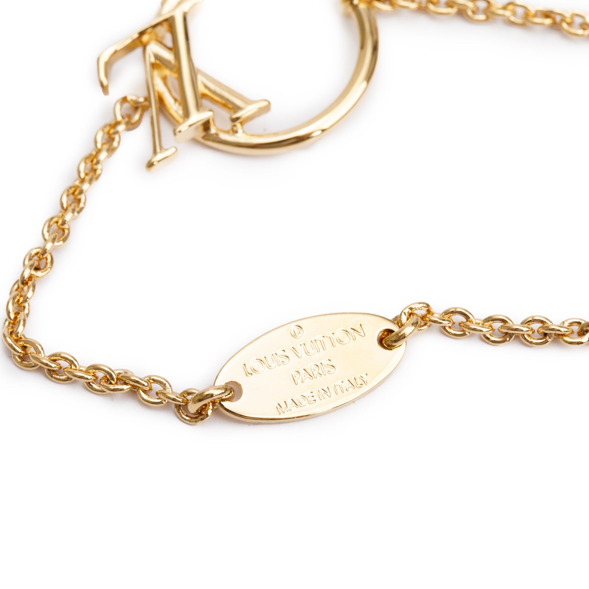 Louis Vuitton Gold Plated Eclipse Bracelet w/ Box
