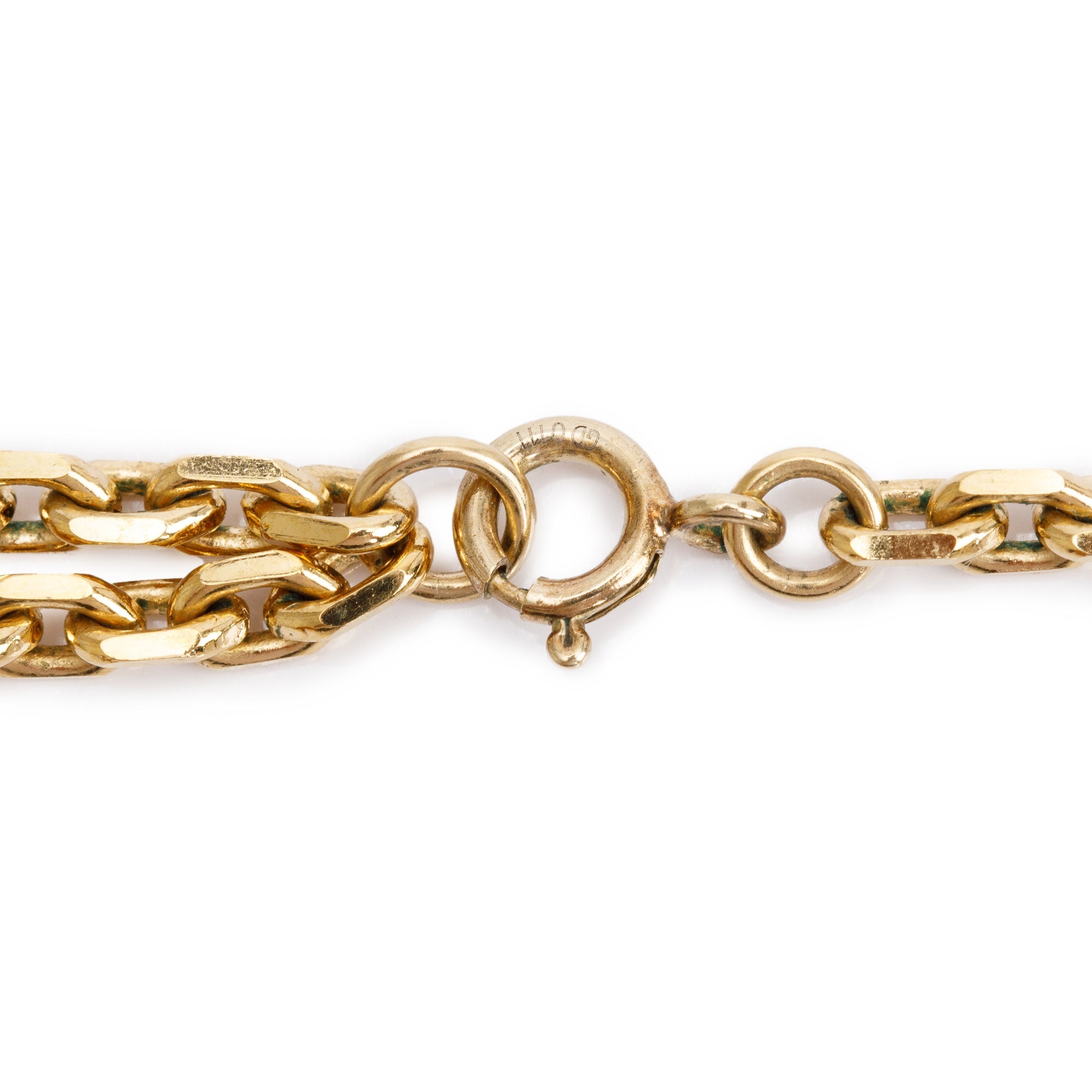Louis Vuitton Gold-Plated Faux Pearl Damier Monogram Station Necklace