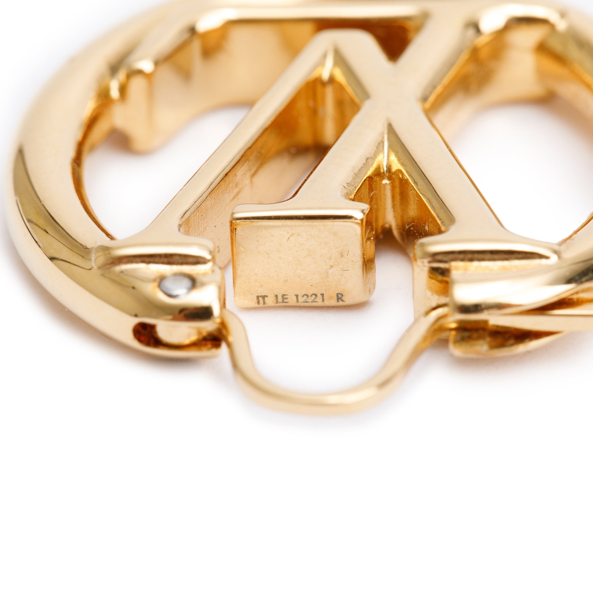 Louis Vuitton Gold-Plated Louise PM Earrings