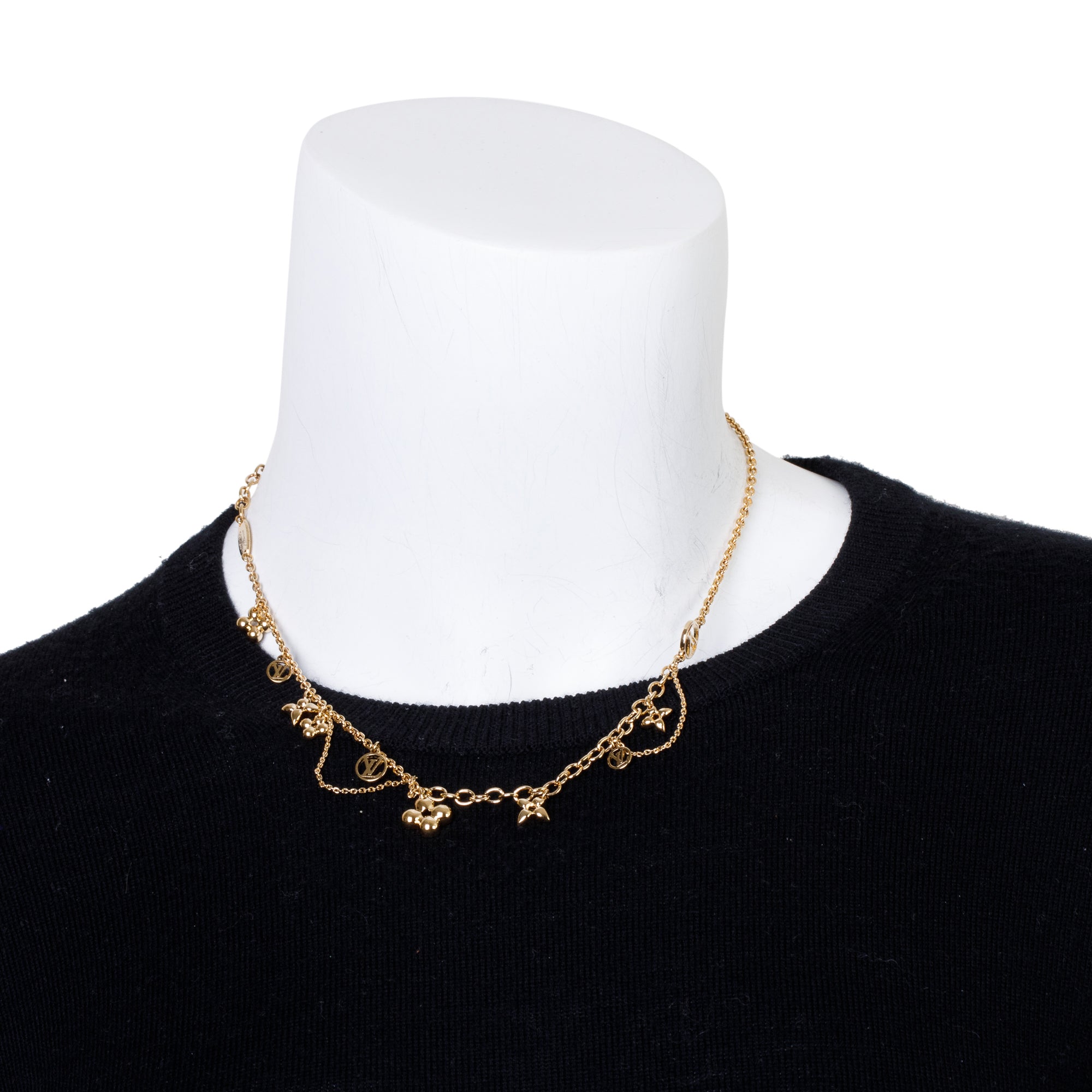 Louis Vuitton Gold-Tone Metal Blooming Supple Necklace