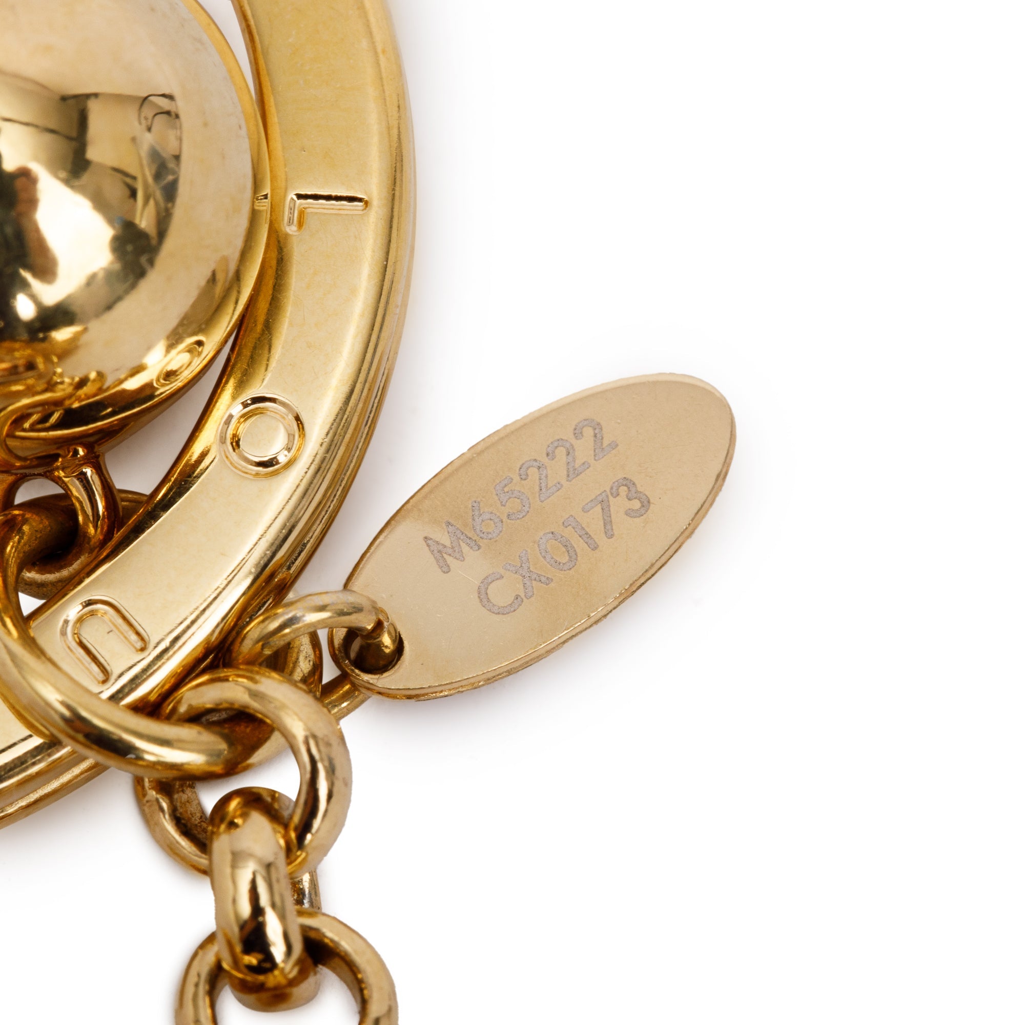 Louis Vuitton Gold-Tone Porte Cles Eclipse Bag Charm and Key Holder