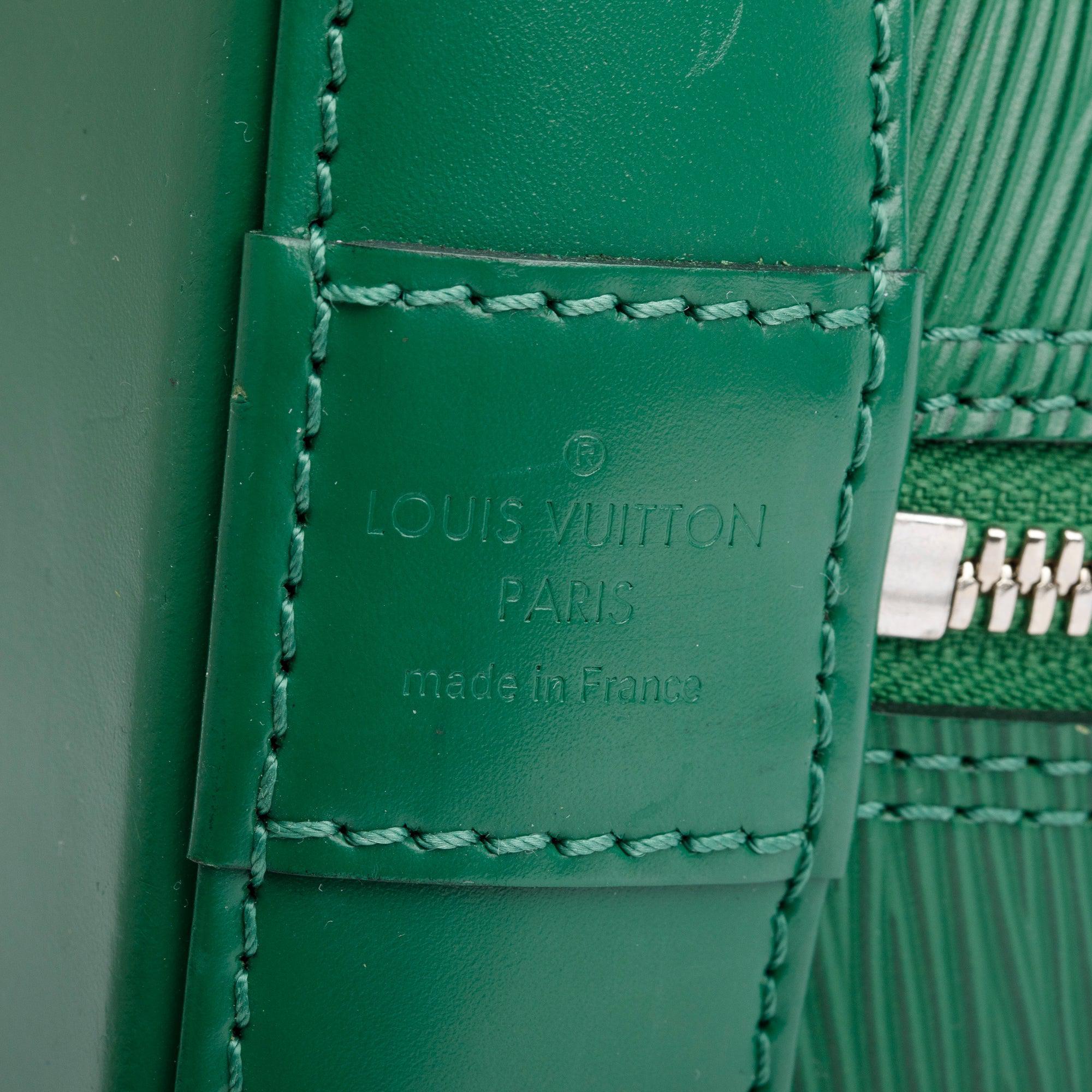 Louis Vuitton Green Epi Leather Alma GM