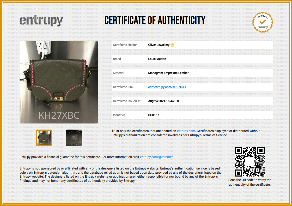 Louis Vuitton Green Monogram Empreinte Leather Junot Shoulder Bag