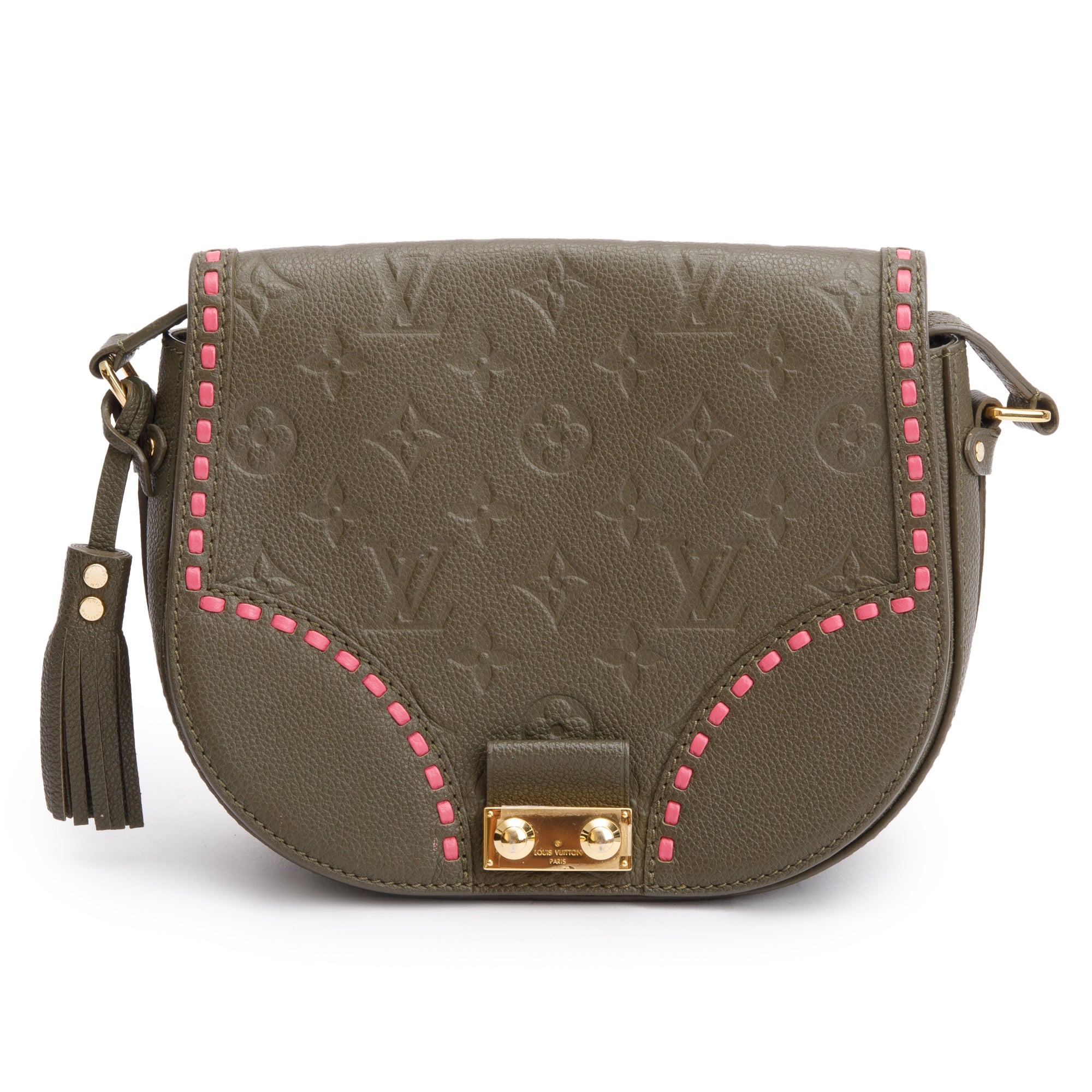 Louis Vuitton Green Monogram Empreinte Leather Junot Shoulder Bag