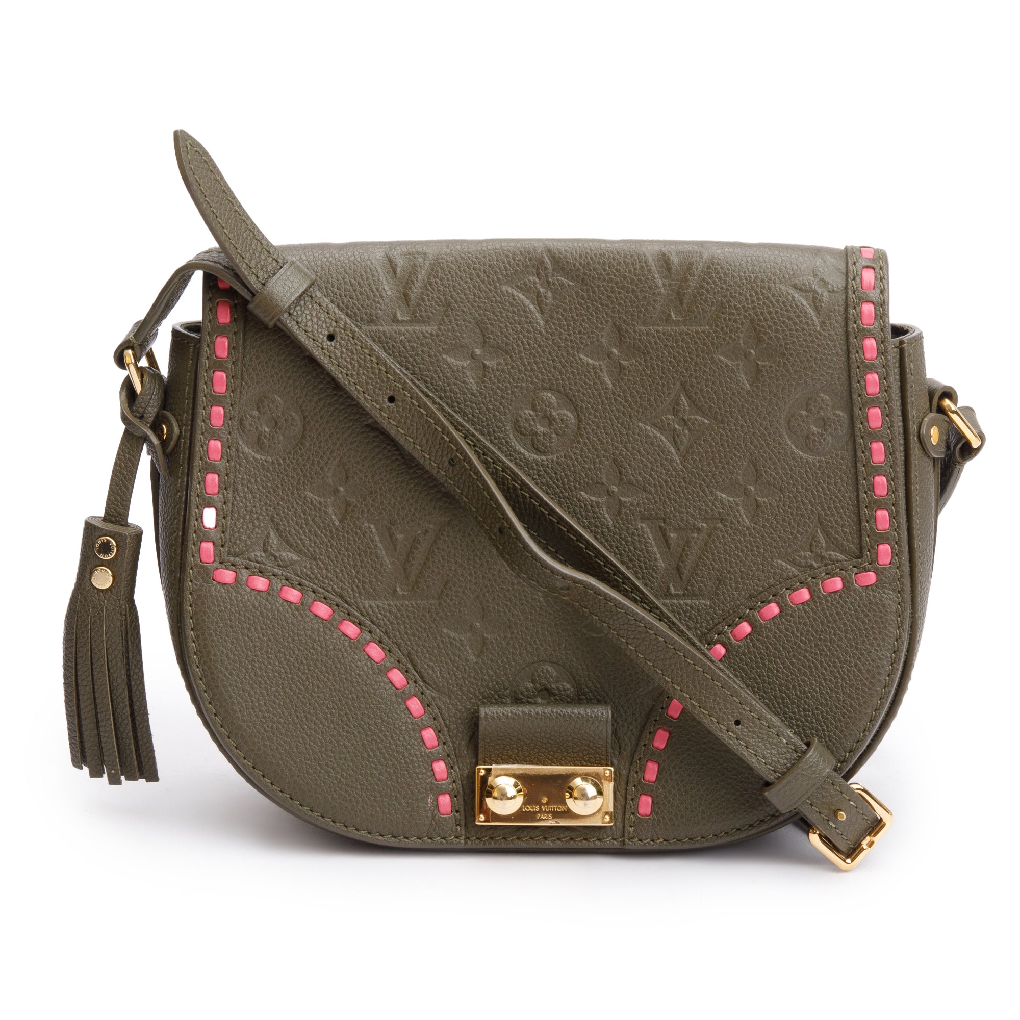 Louis Vuitton Green Monogram Empreinte Leather Junot Shoulder Bag