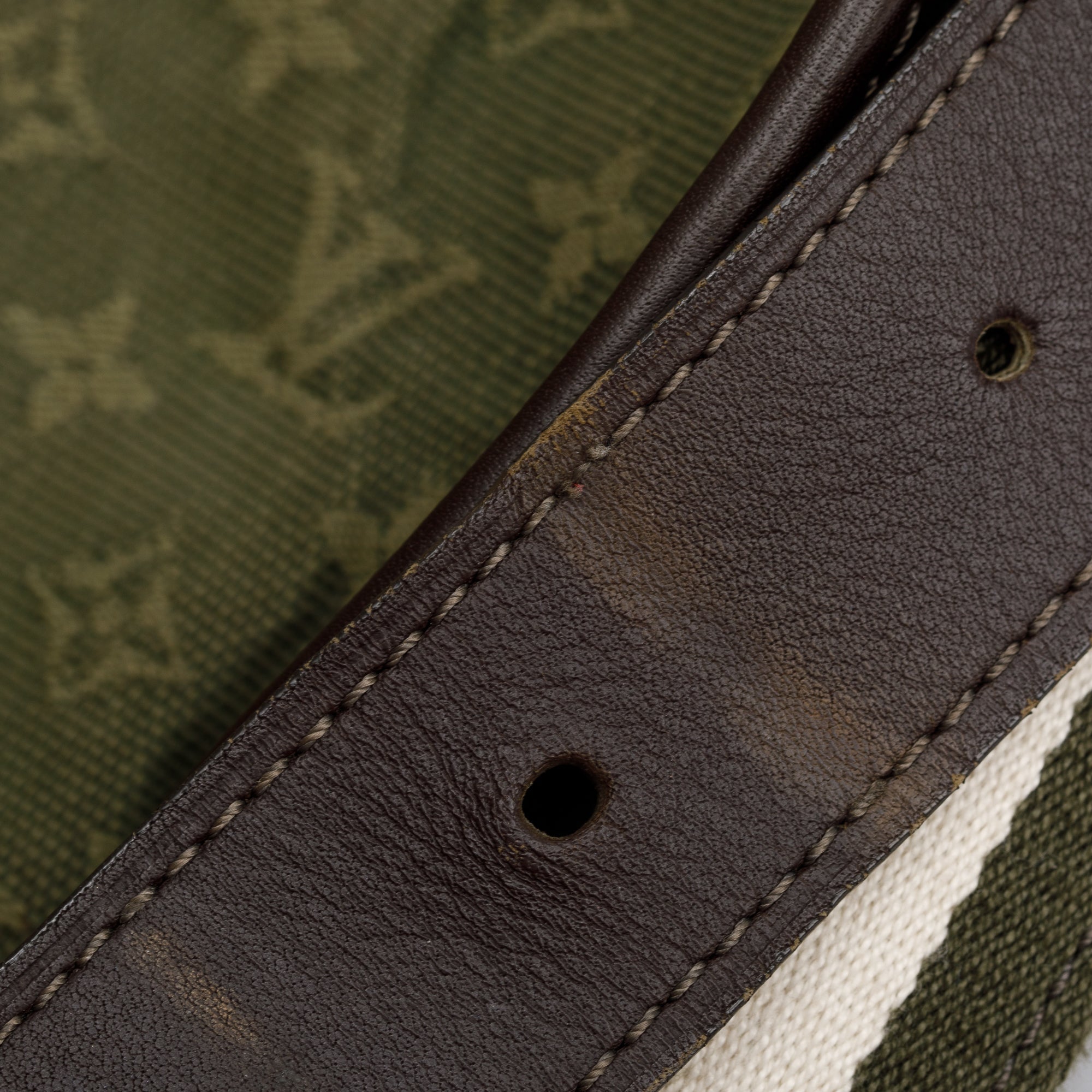 Louis Vuitton Green Monogram Mini Lin Mary Kate Besace