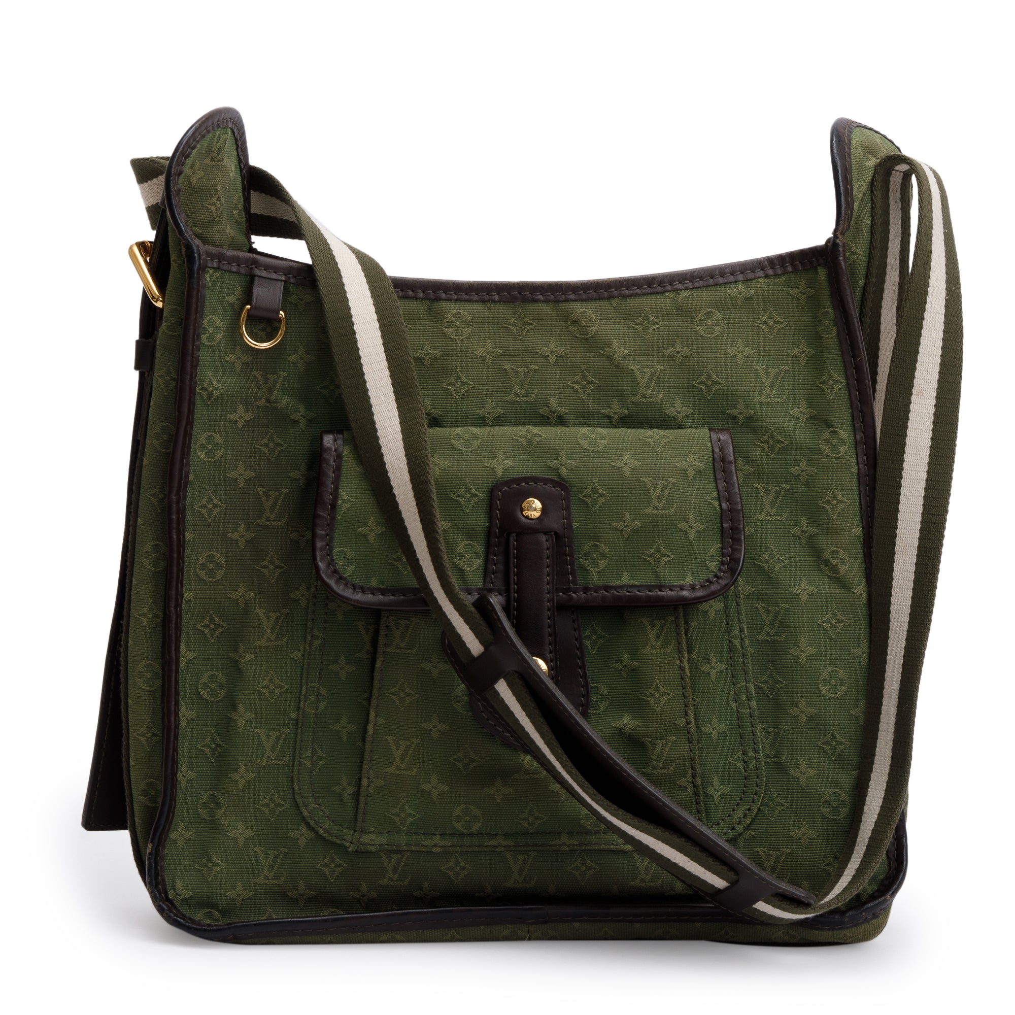 Louis Vuitton Green Monogram Mini Lin Mary Kate Besace
