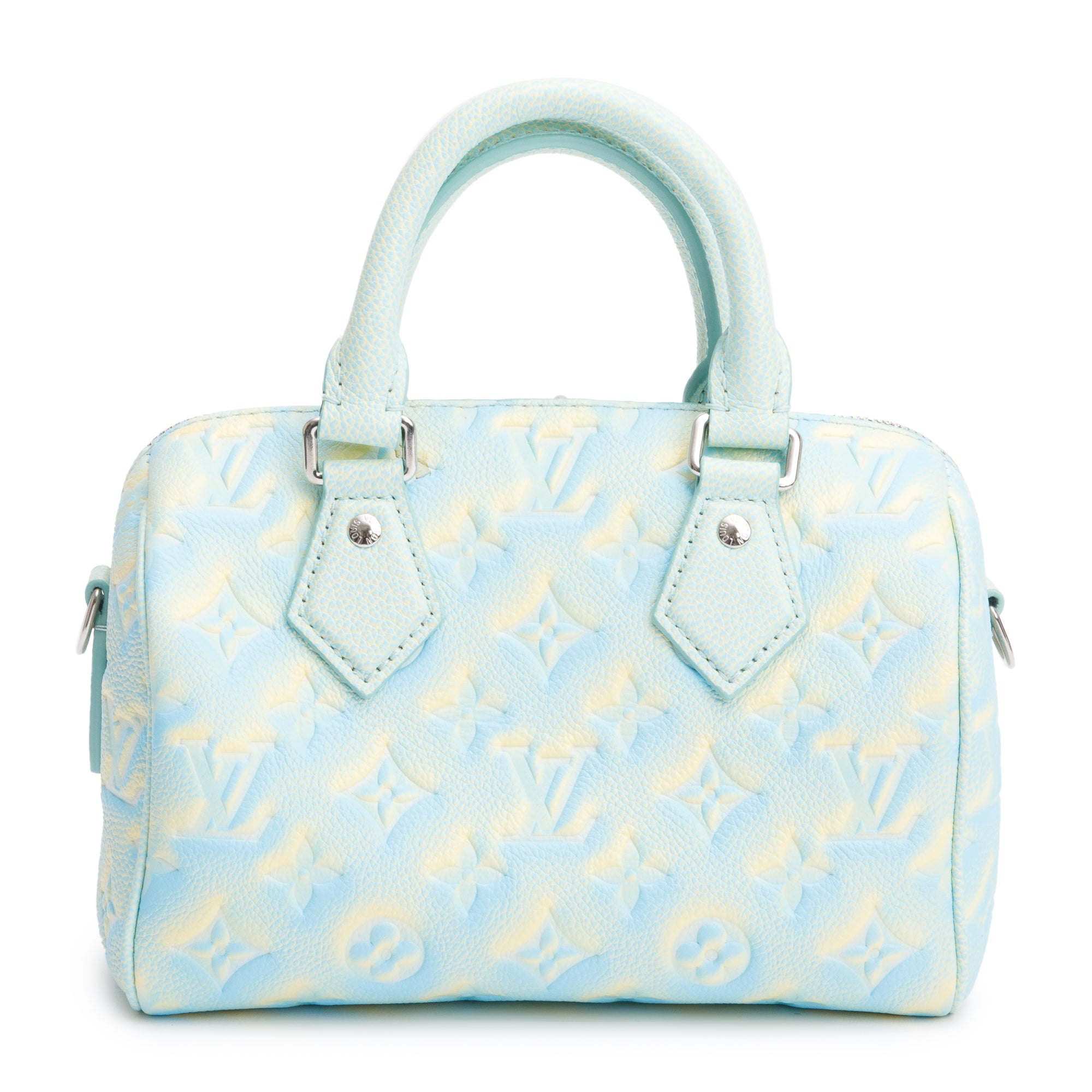 Louis Vuitton Green Tie-Dye Empreinte Monogram Summer Stardust Speedy Bandouliere 20 w/ Strap