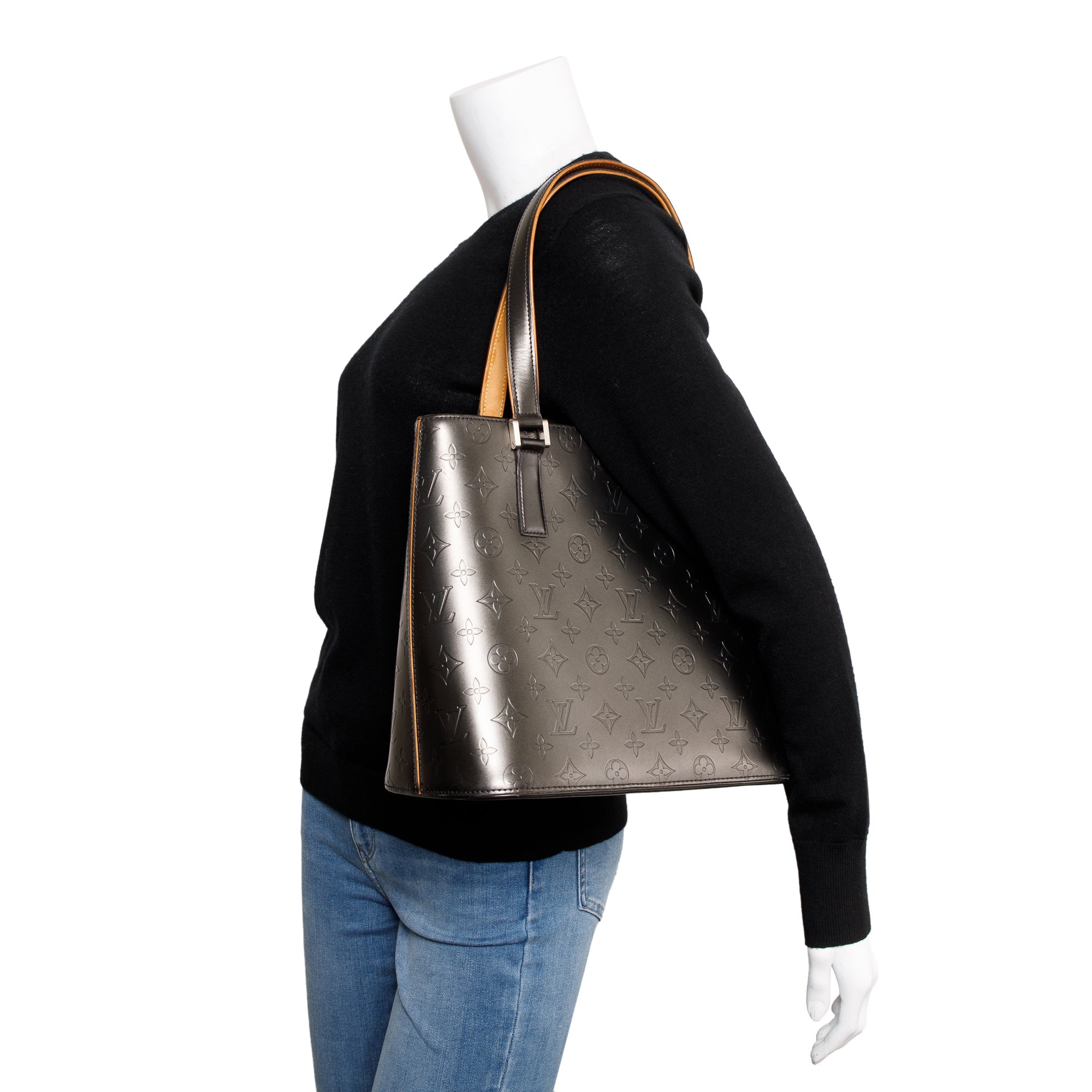 Louis Vuitton Grey Monogram Mat Stockton Tote