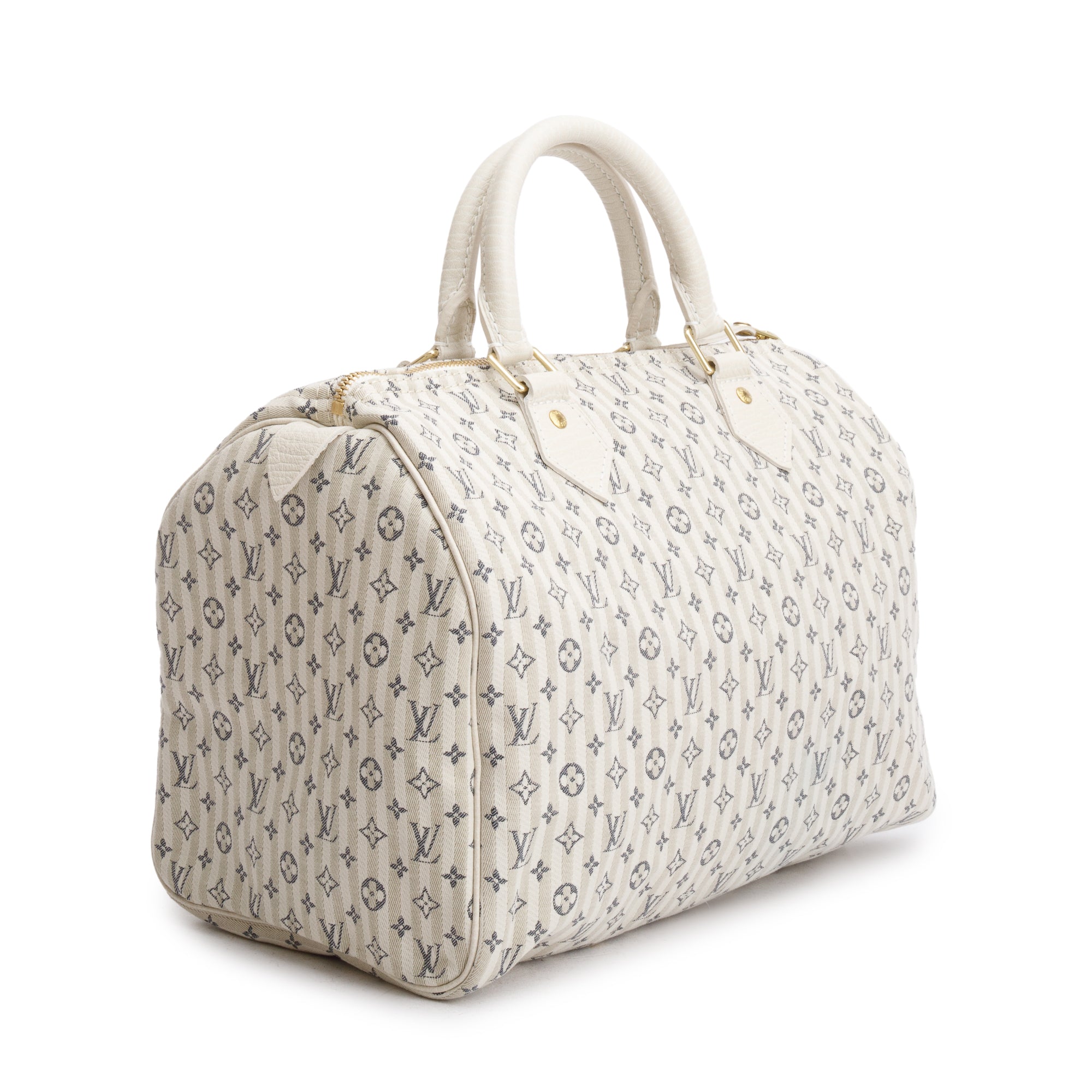 Louis Vuitton Grey Monogram Mini Lin Speedy 30