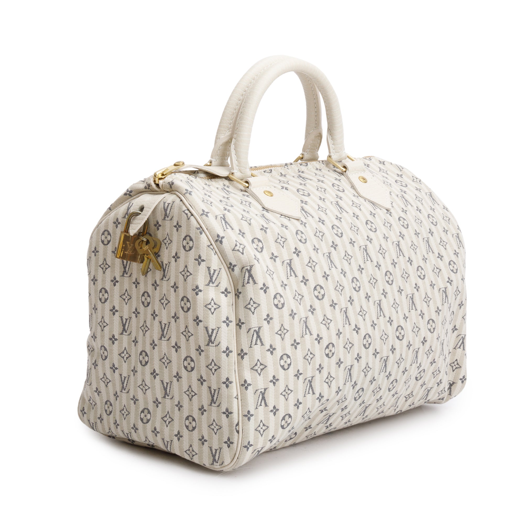 Louis Vuitton Grey Monogram Mini Lin Speedy 30