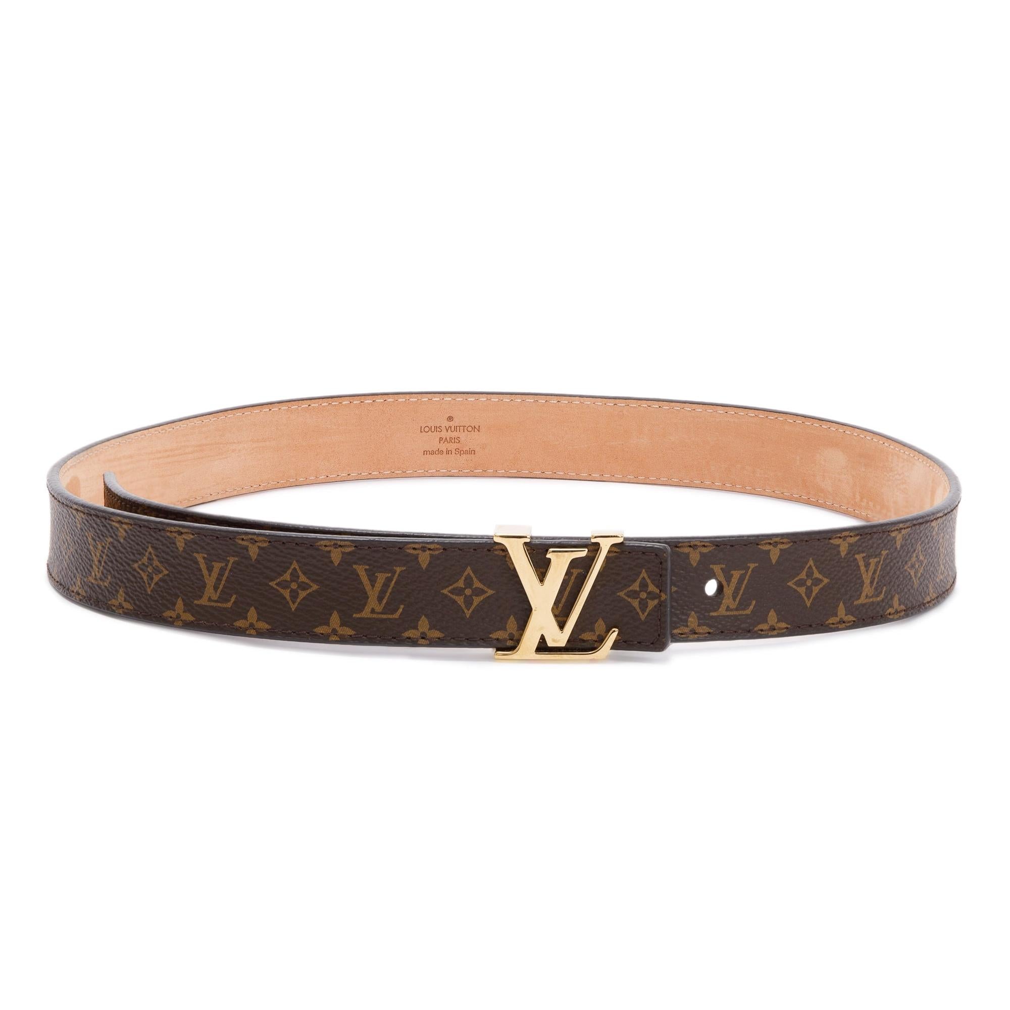 Louis Vuitton LV Initiales 25 MM Mini Belt w/ Box & Receipt