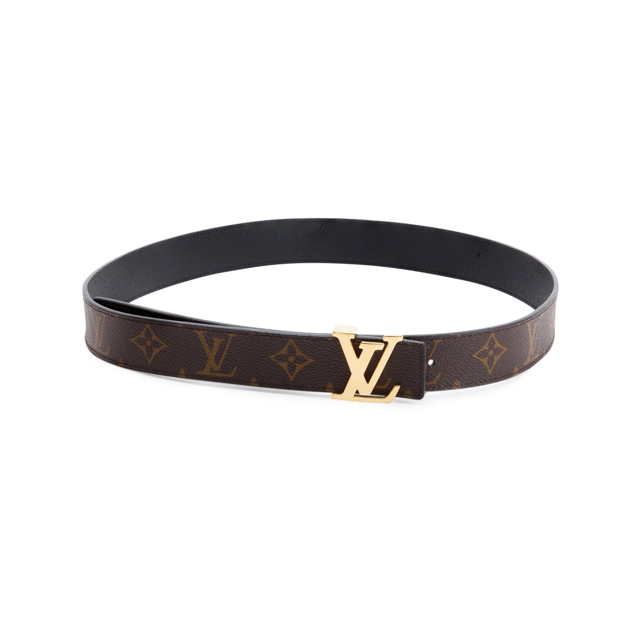 Louis Vuitton LV Initiales 30MM Reversible Belt w/ Receipt