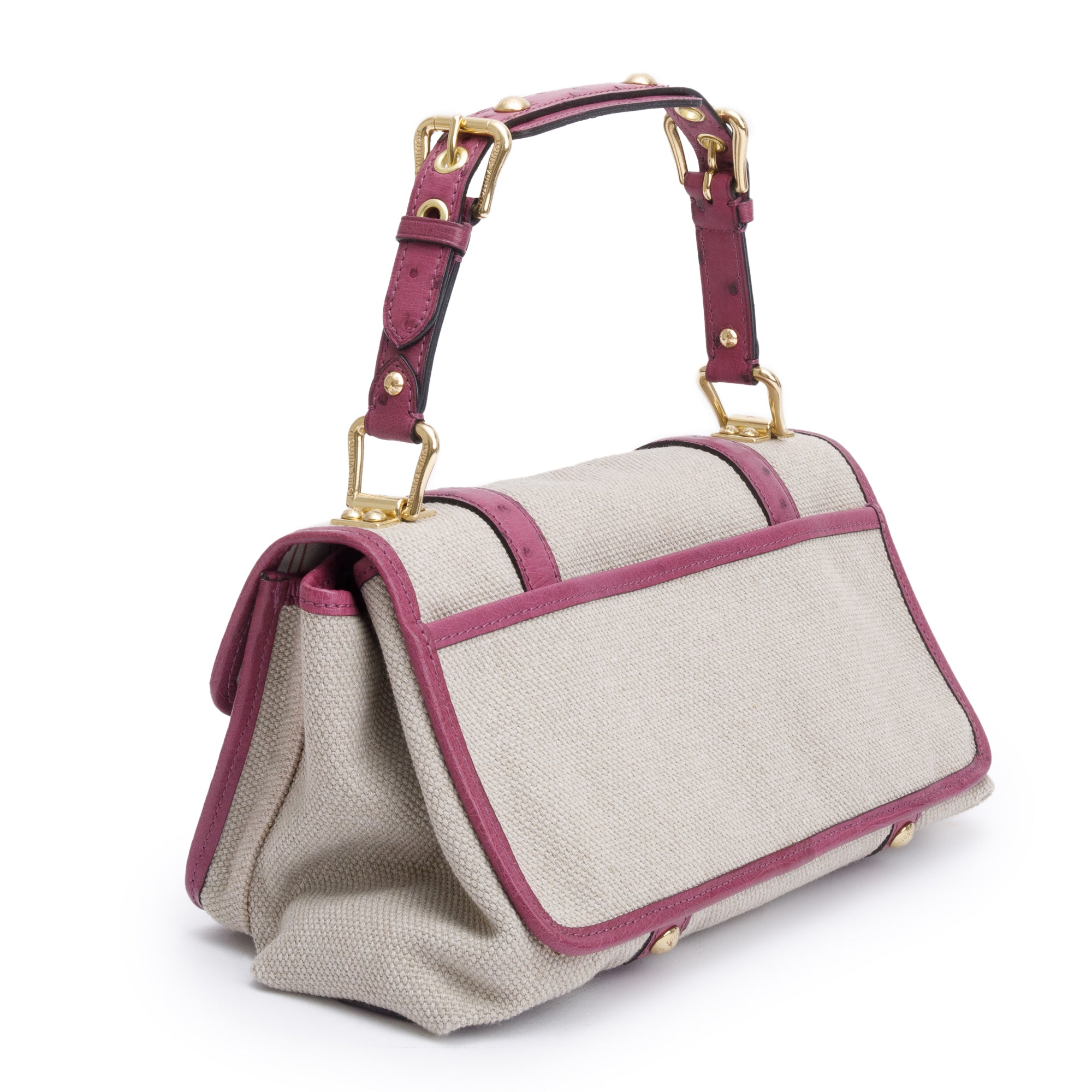 Louis Vuitton Lilac Toile Ostrich Toile Trianon Sac Express GM Bag