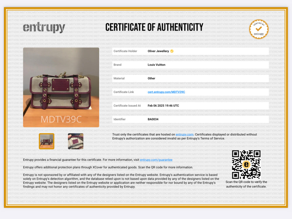 Louis Vuitton Lilac Toile Ostrich Toile Trianon Sac Express GM Bag