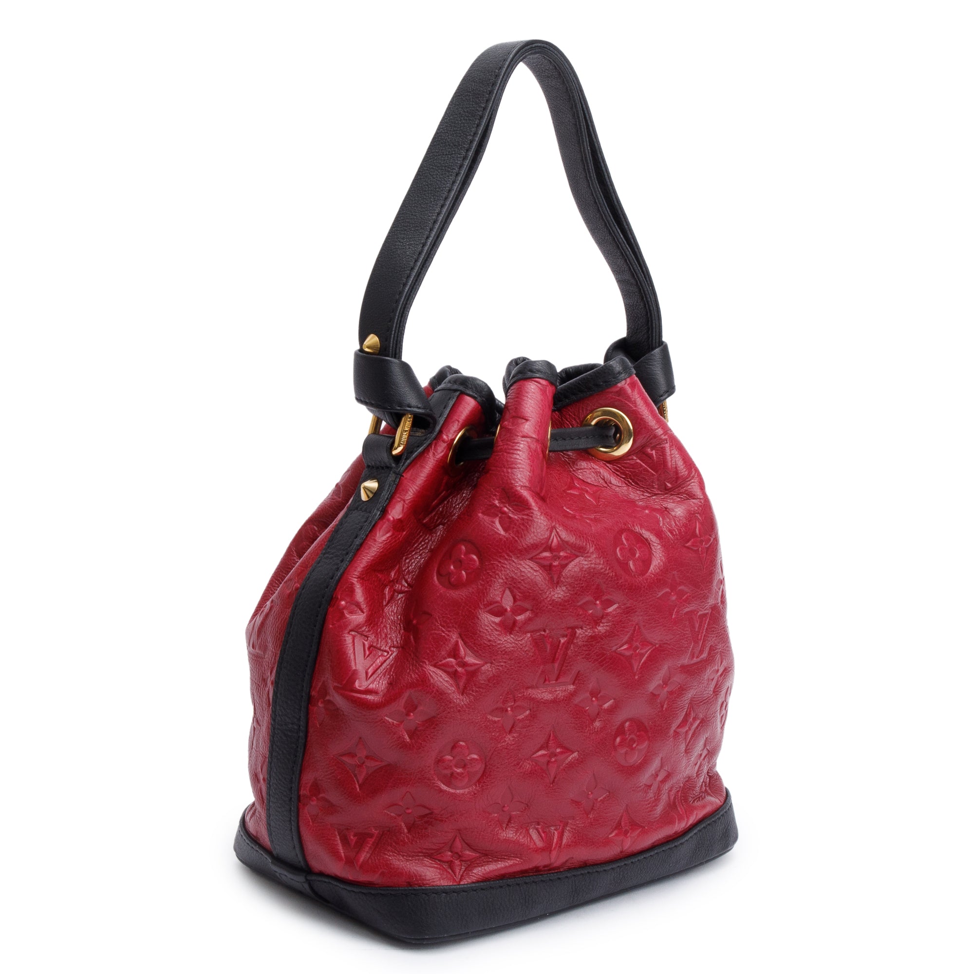 Louis Vuitton Limited Edition Cranberry Monogram Embossed Leather Jeu Neo Noe Bag