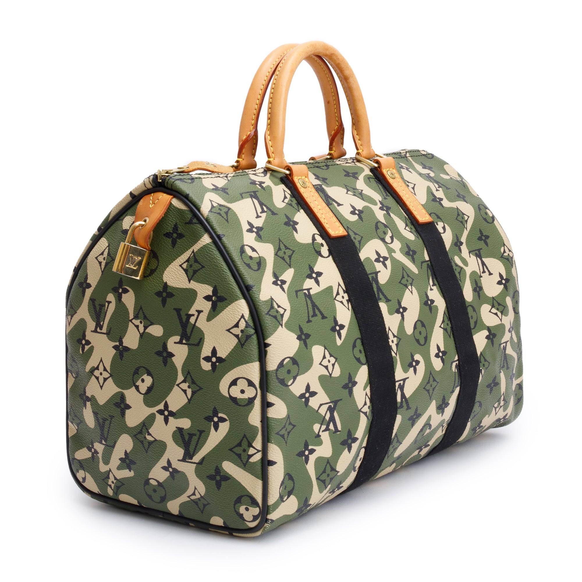 Louis Vuitton Limited Edition Green Monogramouflage Speedy 35
