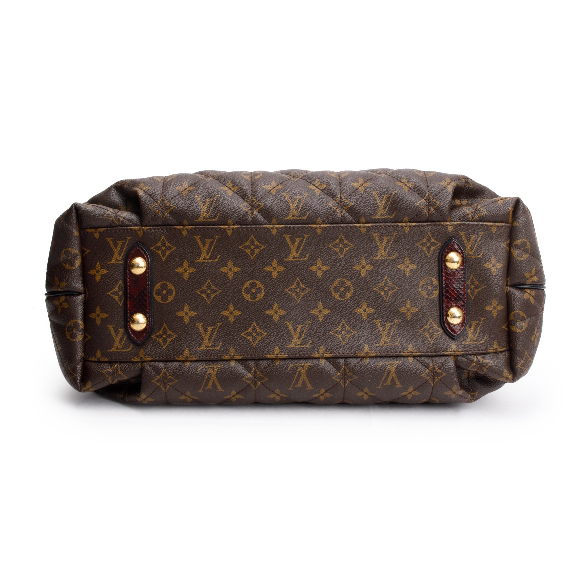Louis Vuitton Limited Edition Monogram Burgundy Python Etoile Exotique Tote GM w/ Strap