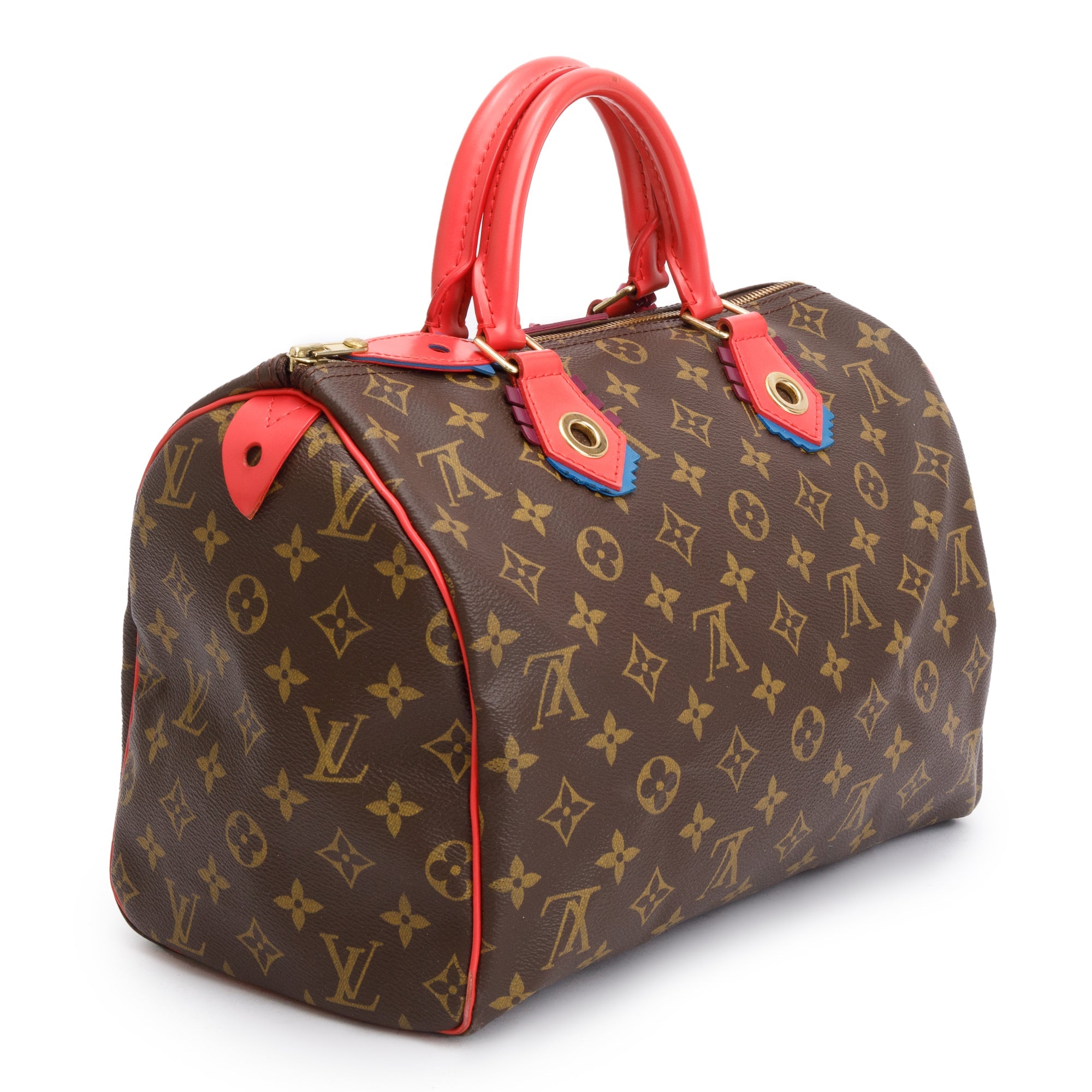 Louis Vuitton Limited Edition Monogram Totem Speedy 30 Flamingo