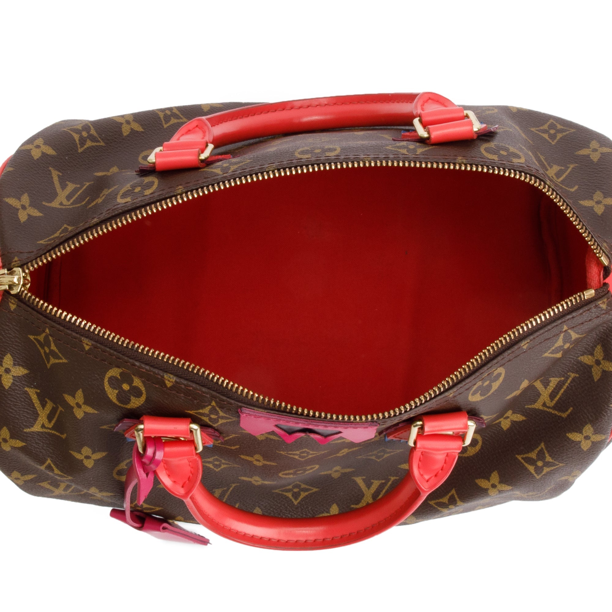 Louis Vuitton Limited Edition Monogram Totem Speedy 30 Flamingo