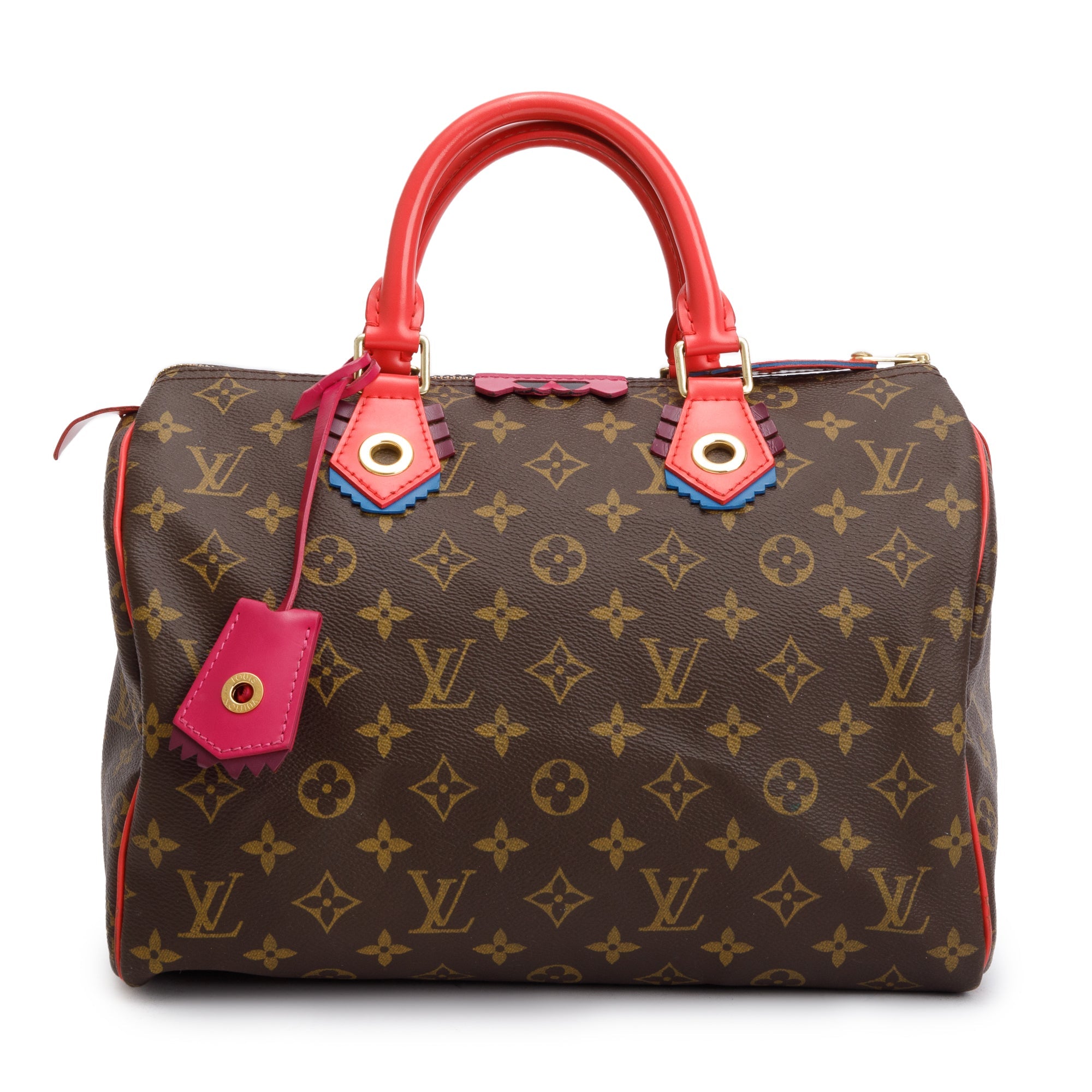 Louis Vuitton Limited Edition Monogram Totem Speedy 30 Flamingo