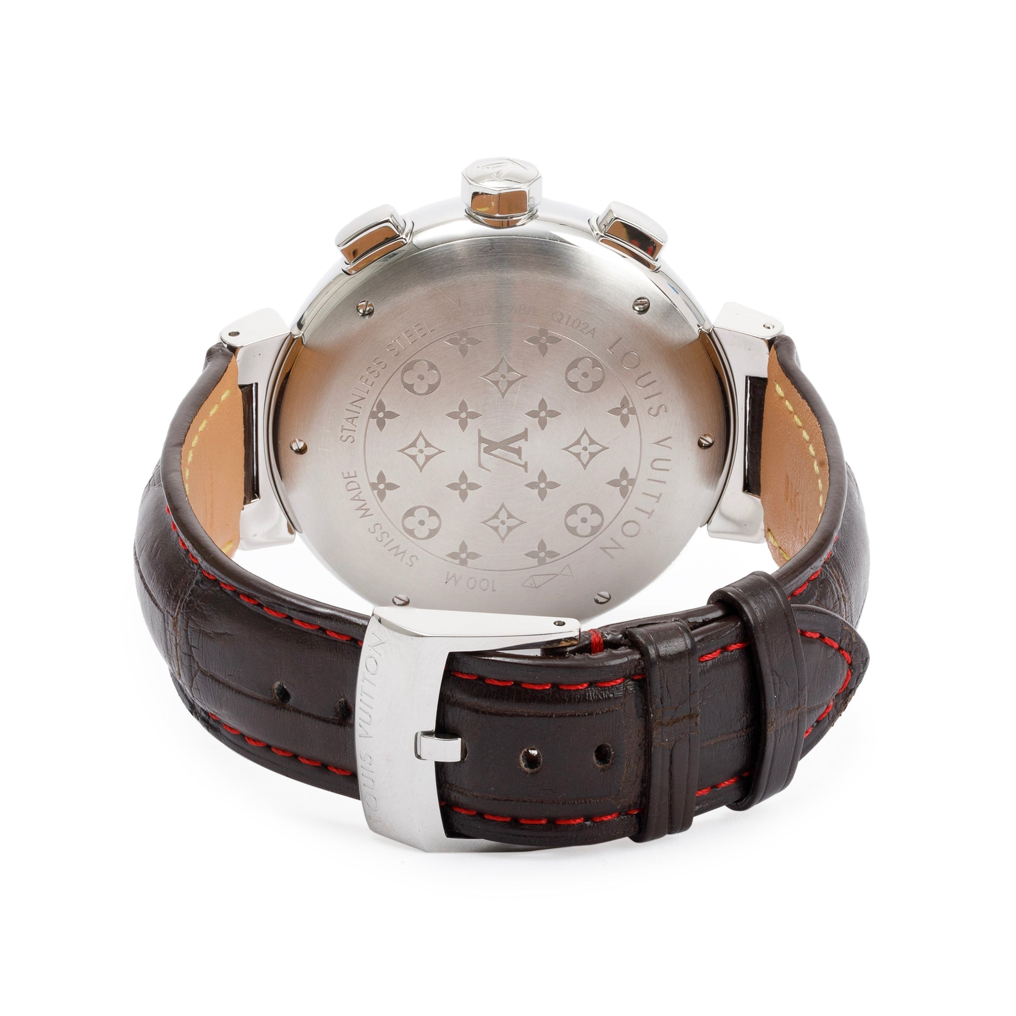 Louis Vuitton Limited Edition Tambour Voyage Automatic Chronograph 44 MM Watch w/ Box & Papers