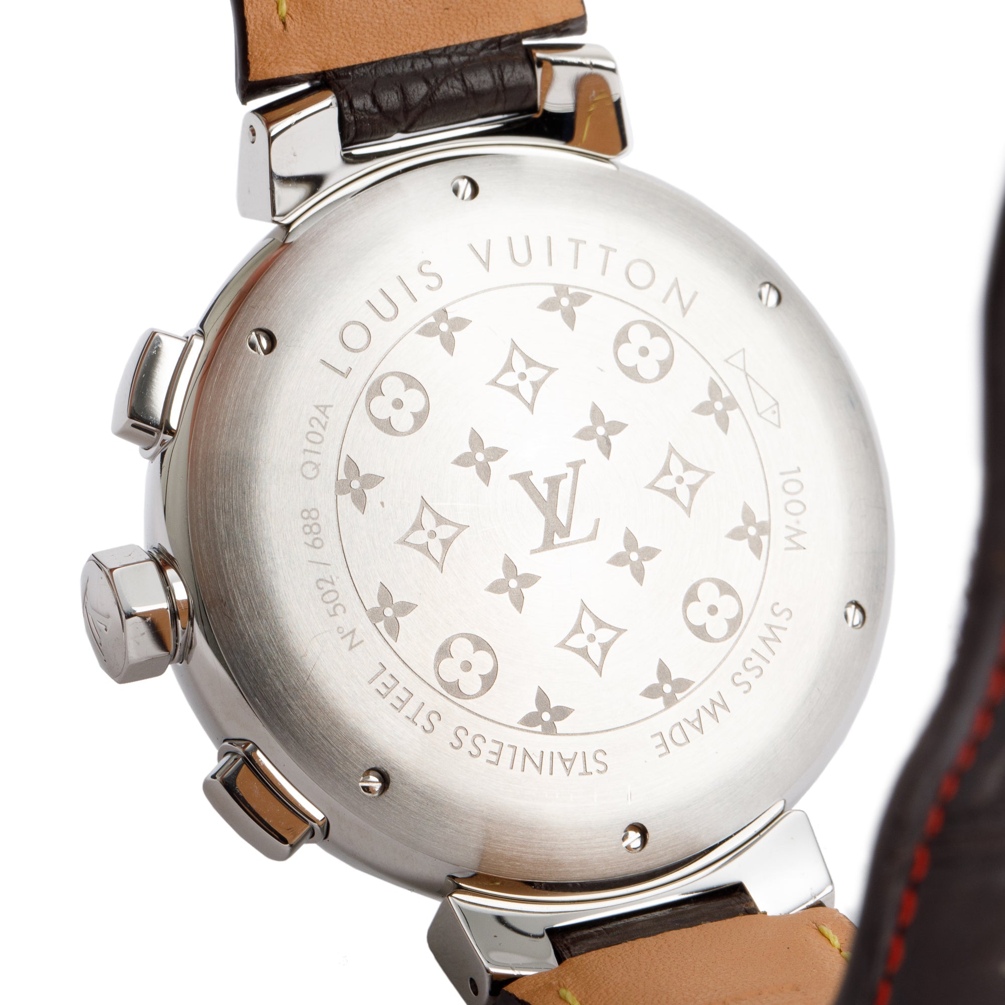 Louis Vuitton Limited Edition Tambour Voyage Automatic Chronograph 44 MM Watch w/ Box & Papers