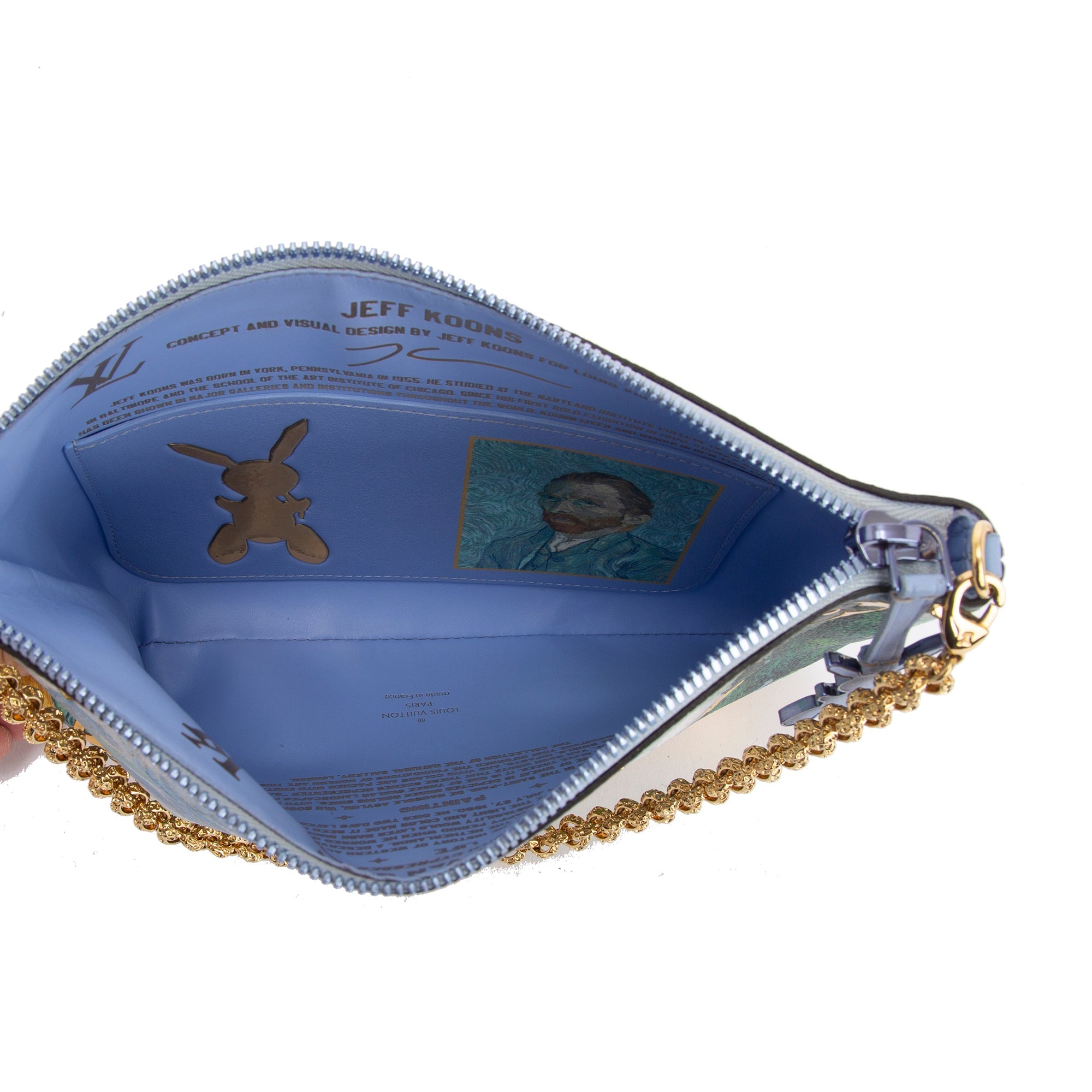Louis Vuitton Limited Edition x Jeff Koons Masters Collection Van Gogh Pochette Clutch