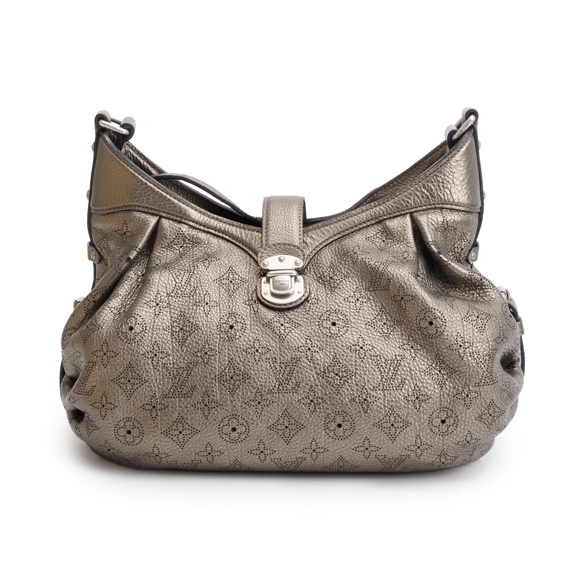 Louis Vuitton Metallic Monogram Mahina Leather XS Hobo